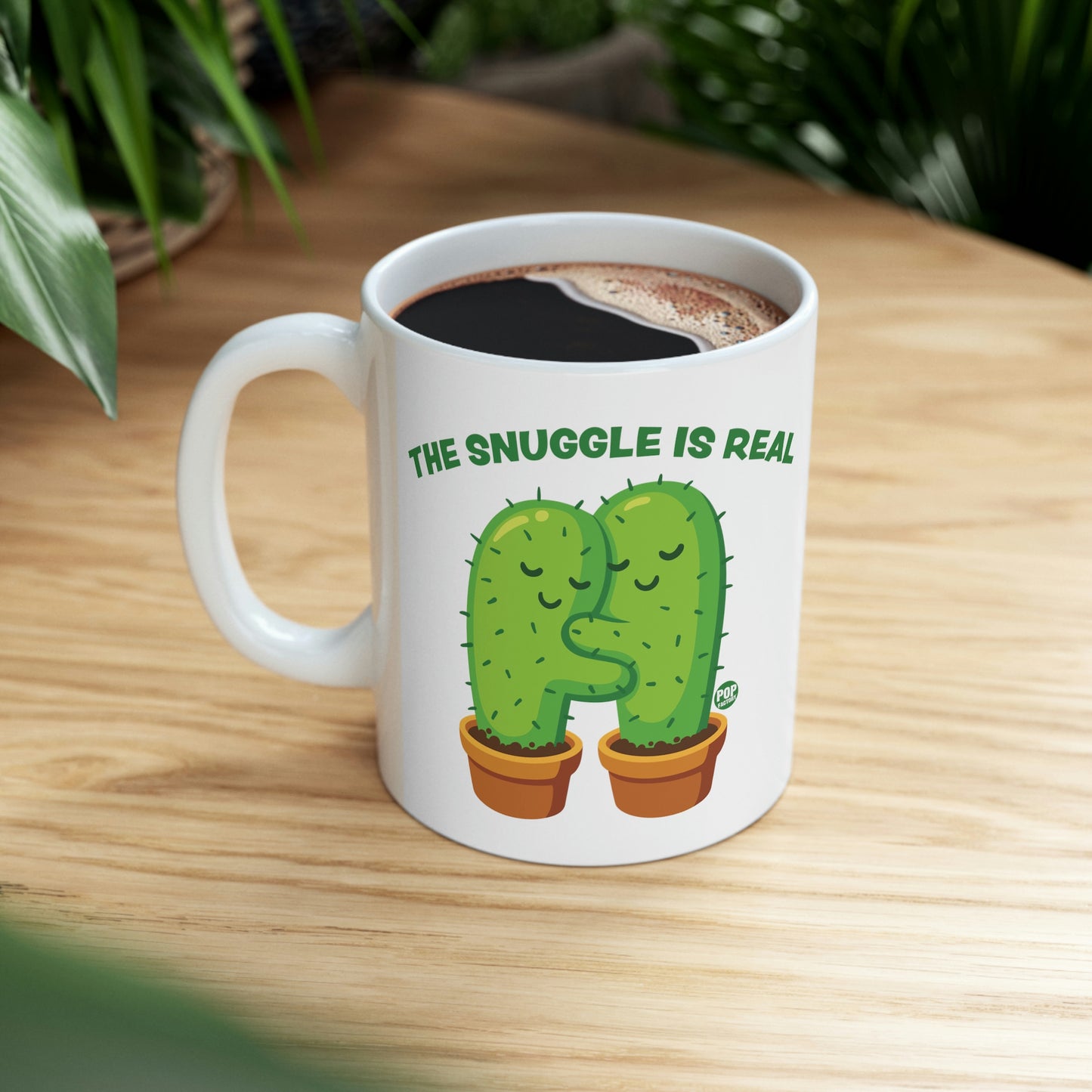 Snuggle Is Real Cactus Mug