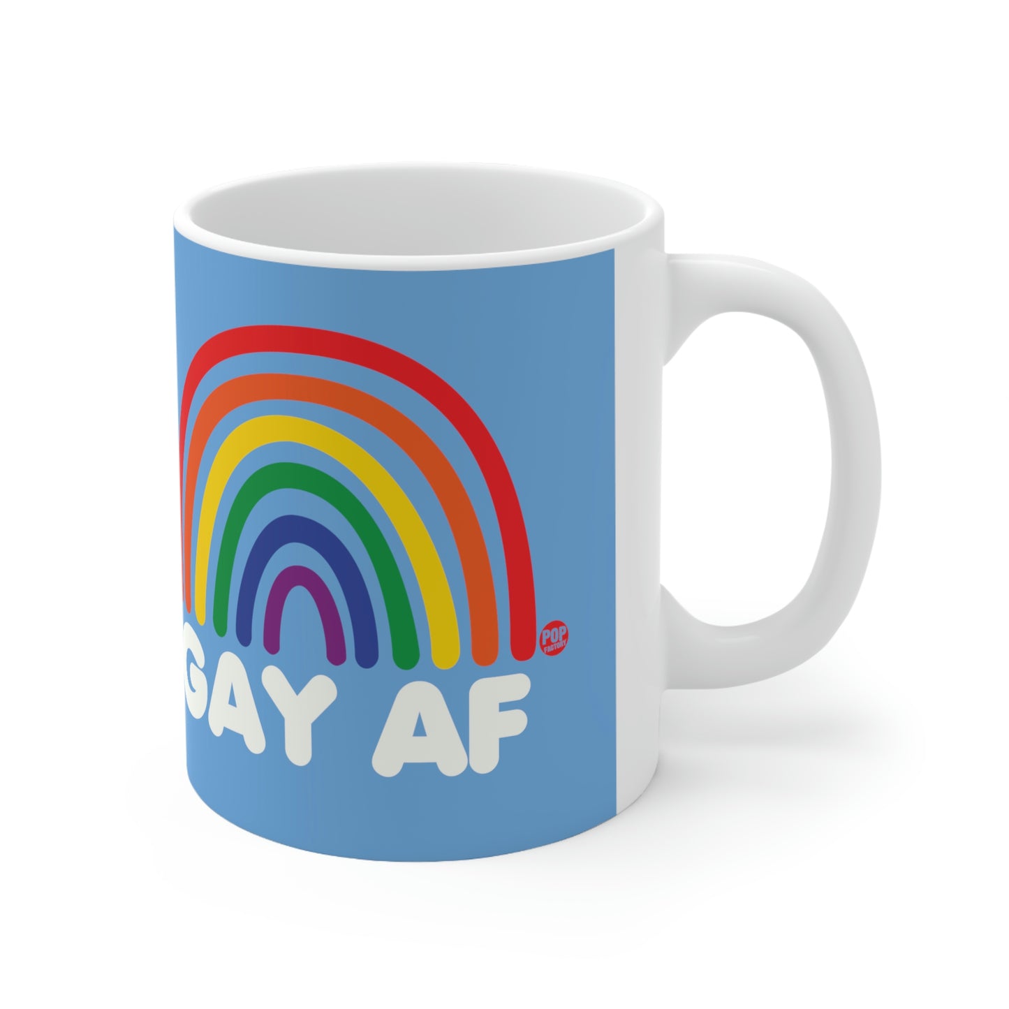 GAY AF RAINBOW COFFEE MUG