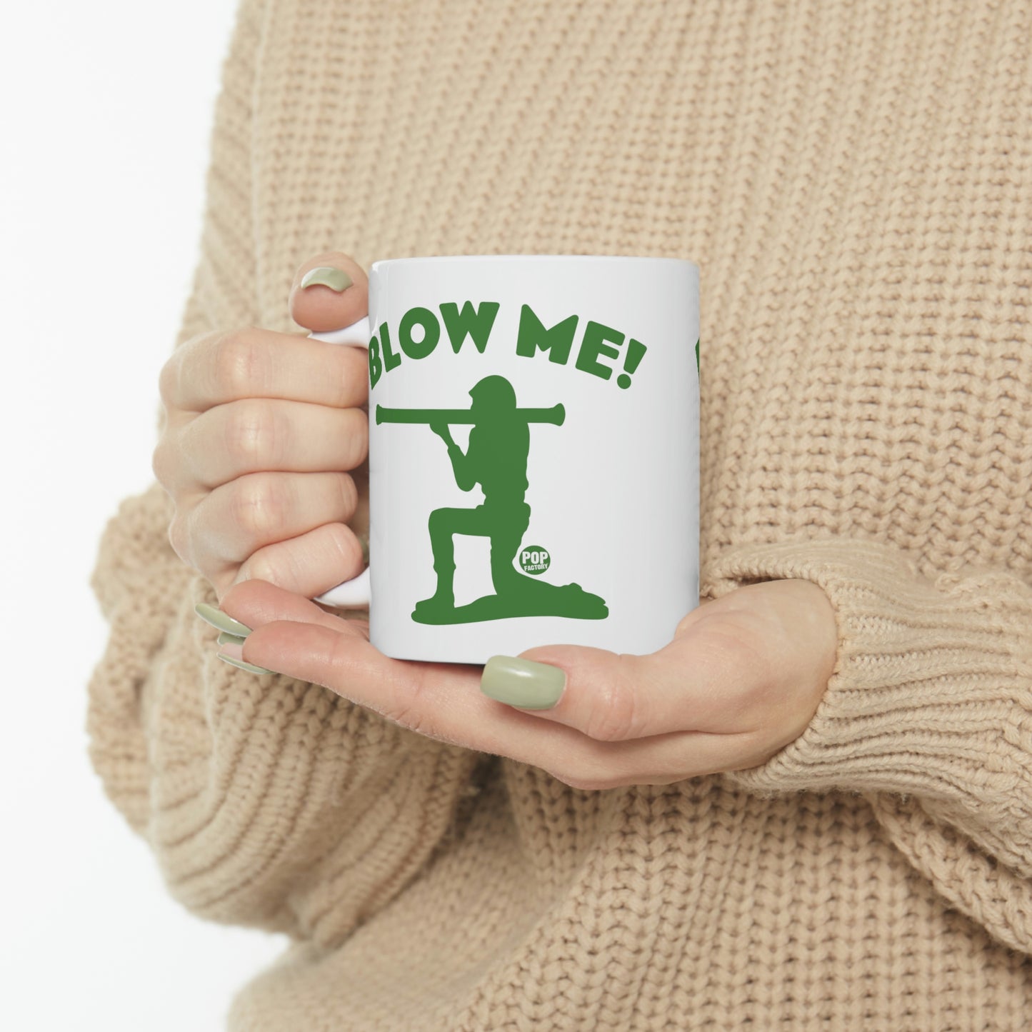 BLOW ME ARMY SOLDIER COFFEE MUG