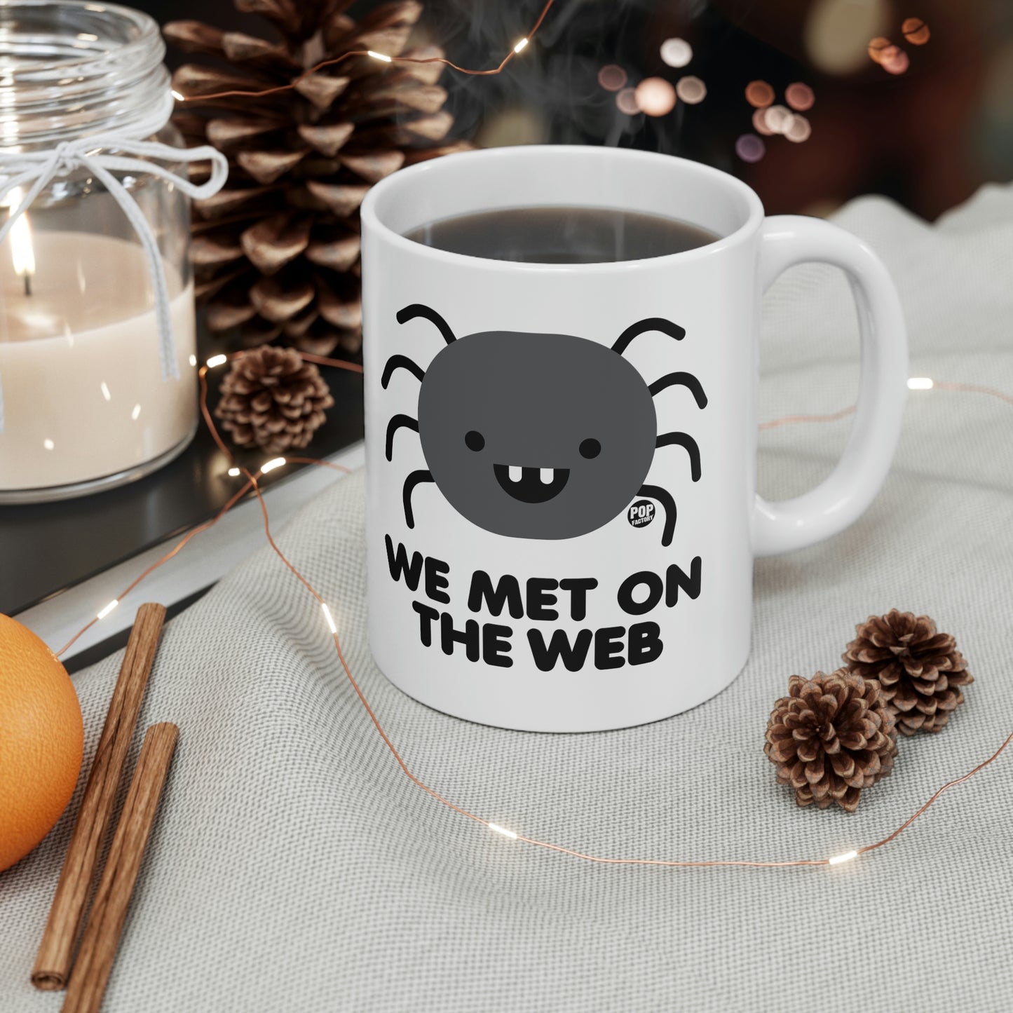 We Met On Web Spider Mug