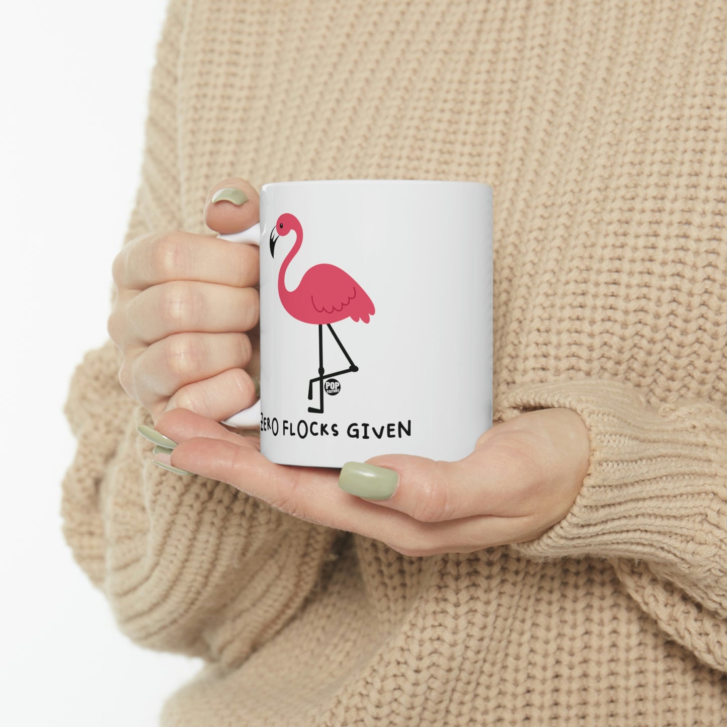 Zero Flocks Given Flamingo Mug