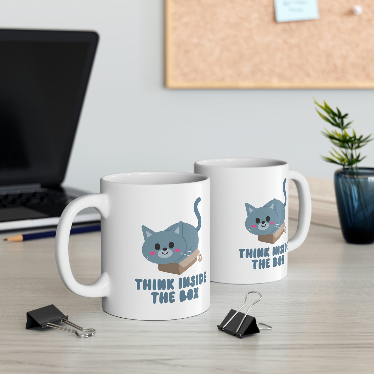 Think Inside The Box Cat Mug