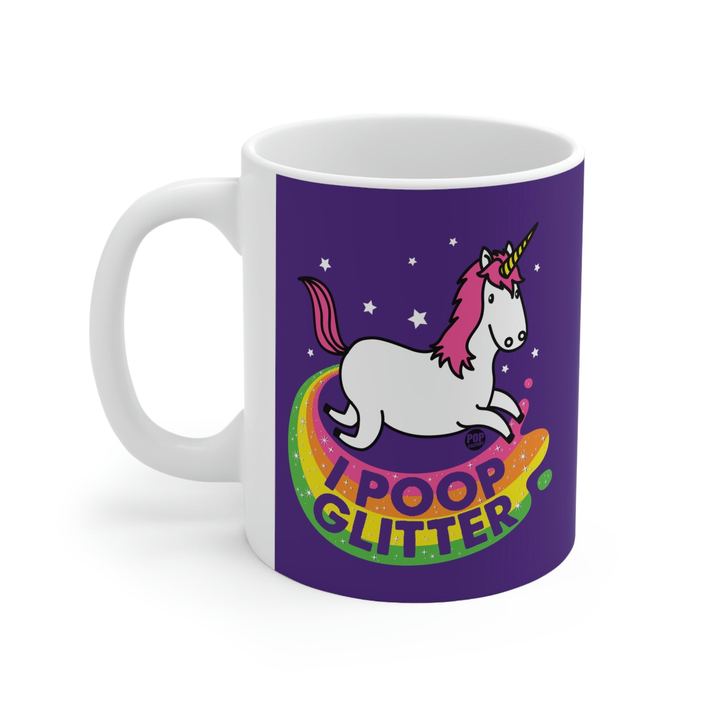 I Poop Glitter Unicorn Coffee Mug