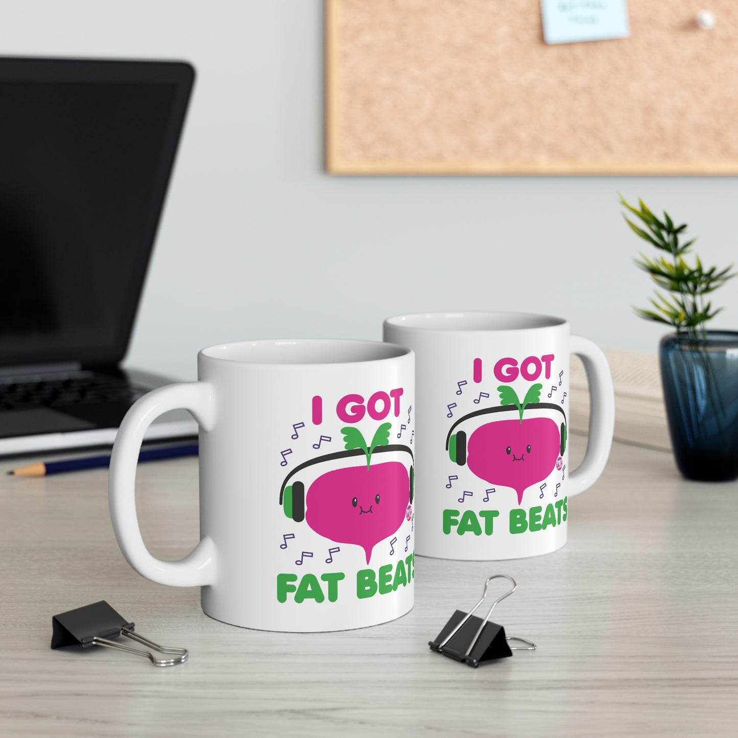 I GOT FAT BEATS COFFEE MUG