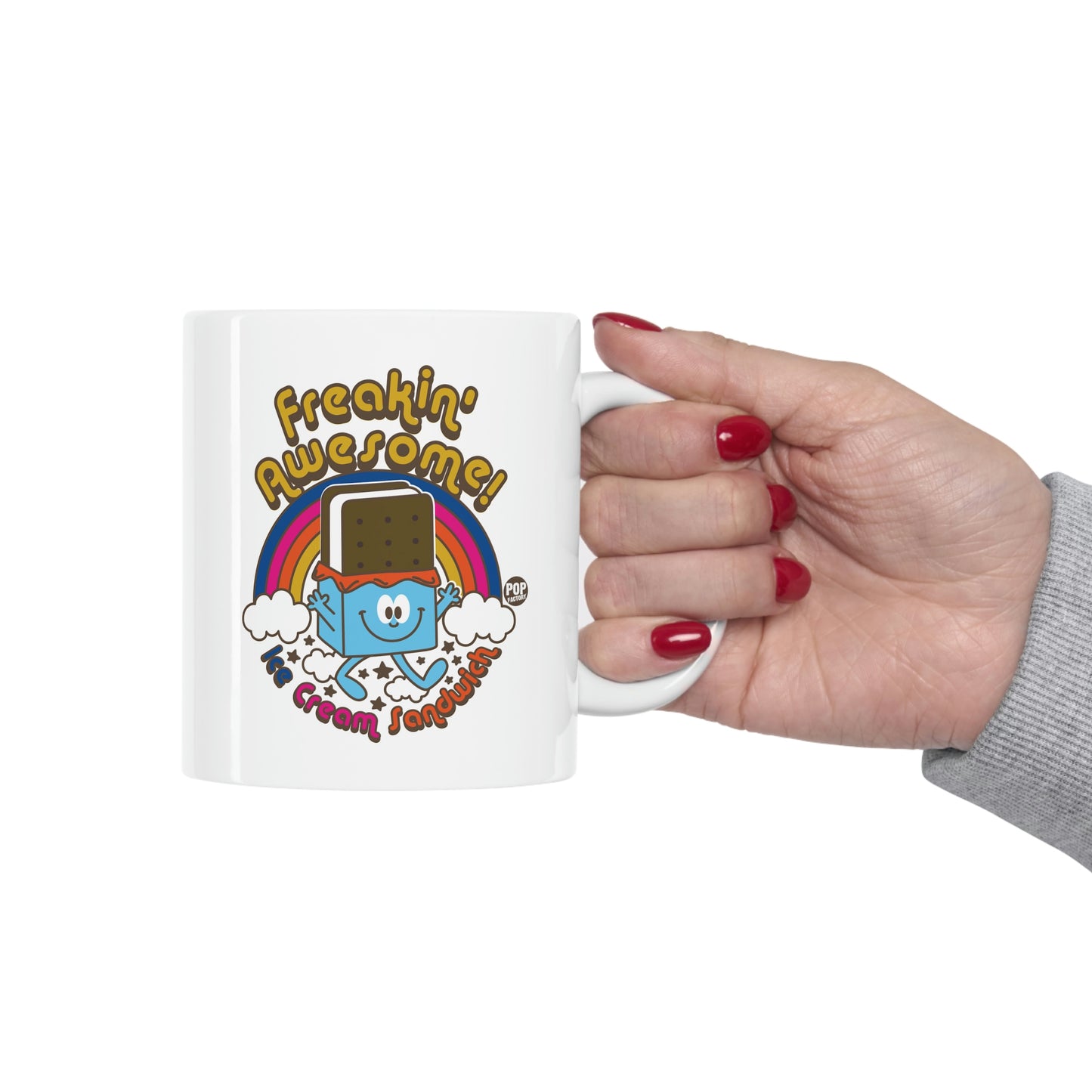 FUNSHINE-FREAKIN' AWESOME! ICE CREAM SANDWICH COFFEE MUG