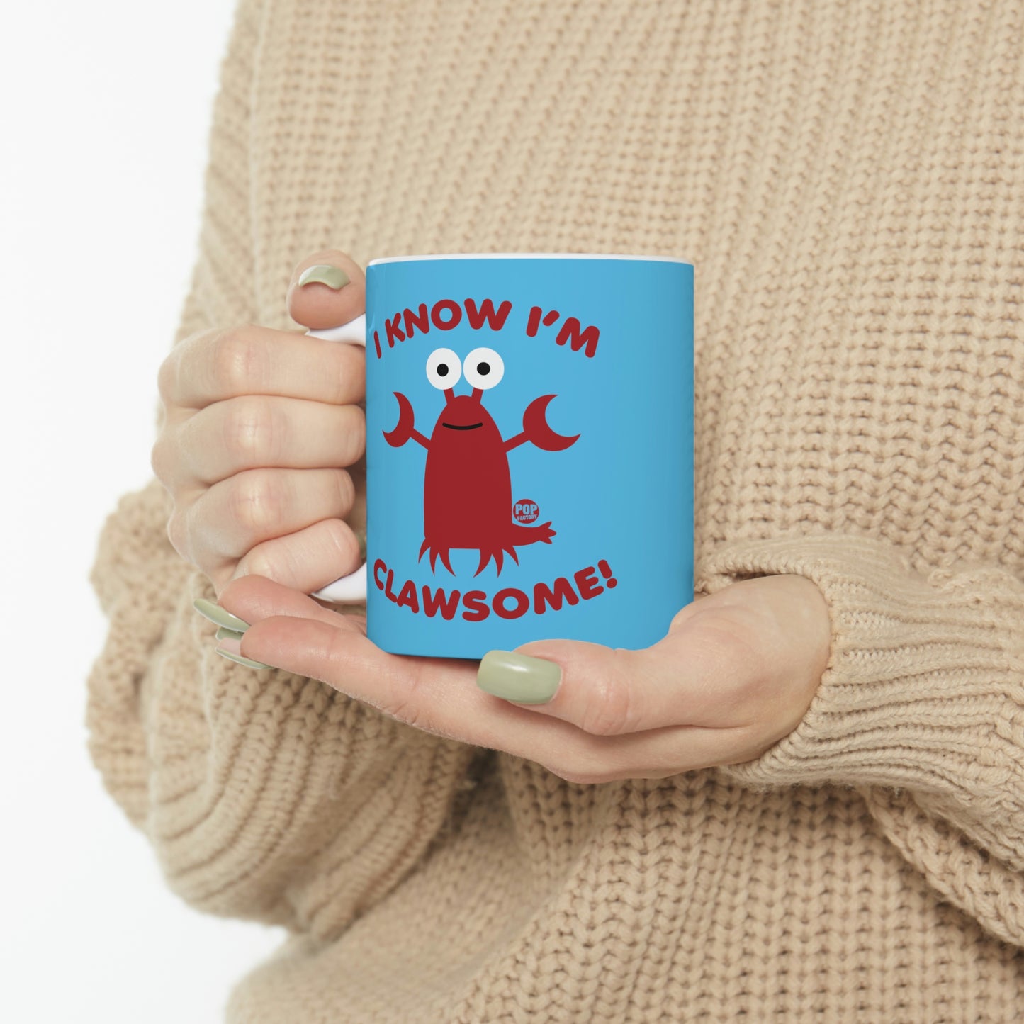 I KNOW I'M CLAWSOME!  LOBSTER COFFEE MUG