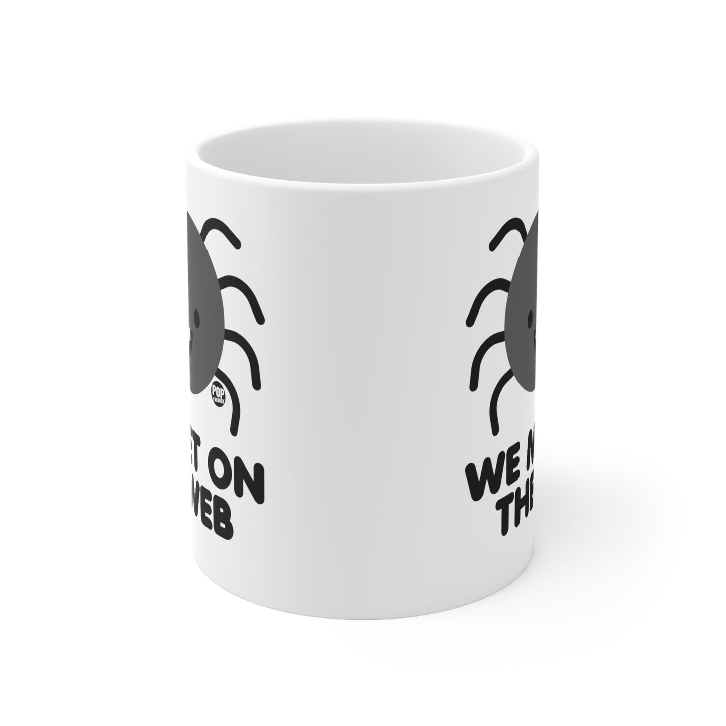 We Met On Web Spider Mug