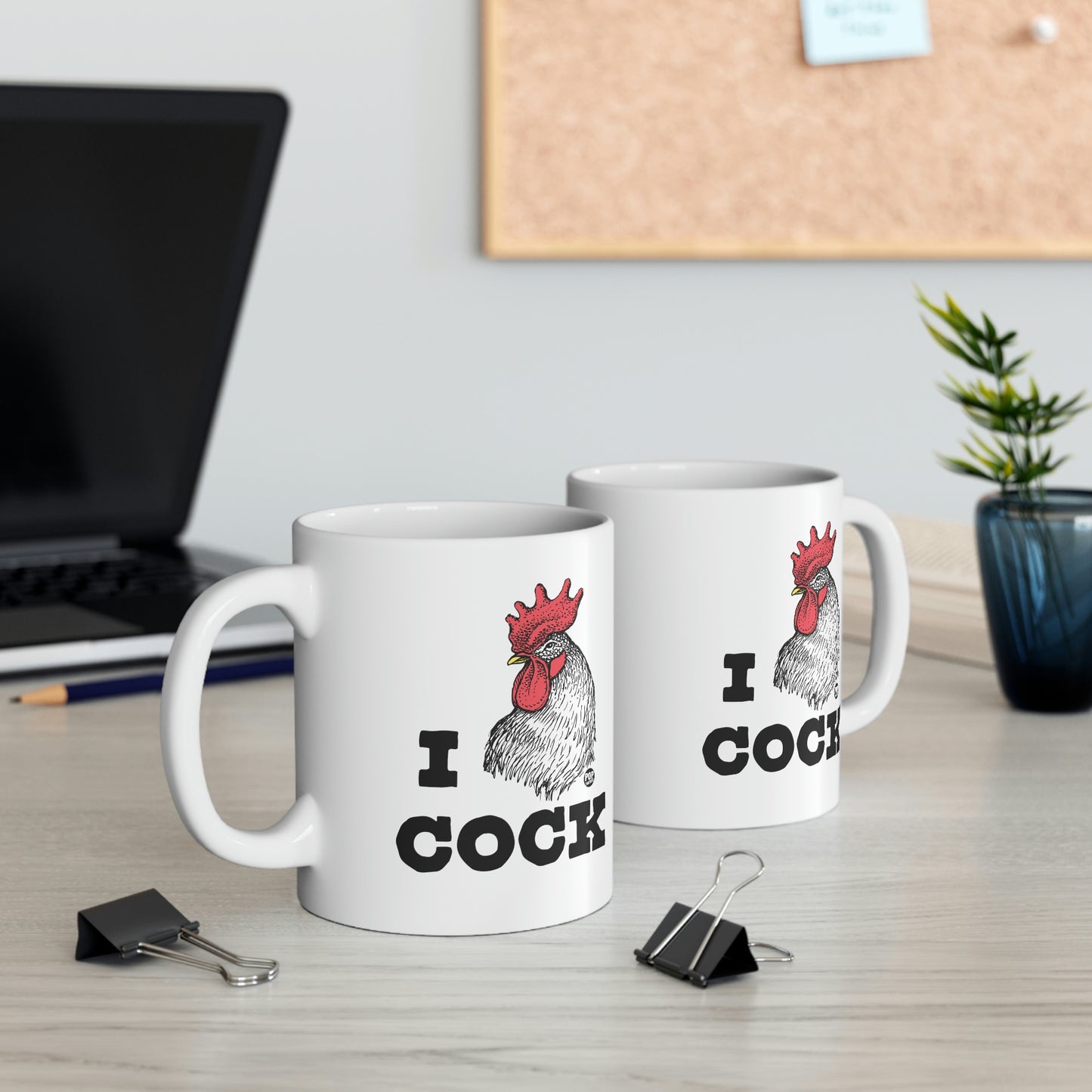 I LOVE COCK! ROOSTER COFFEE MUG