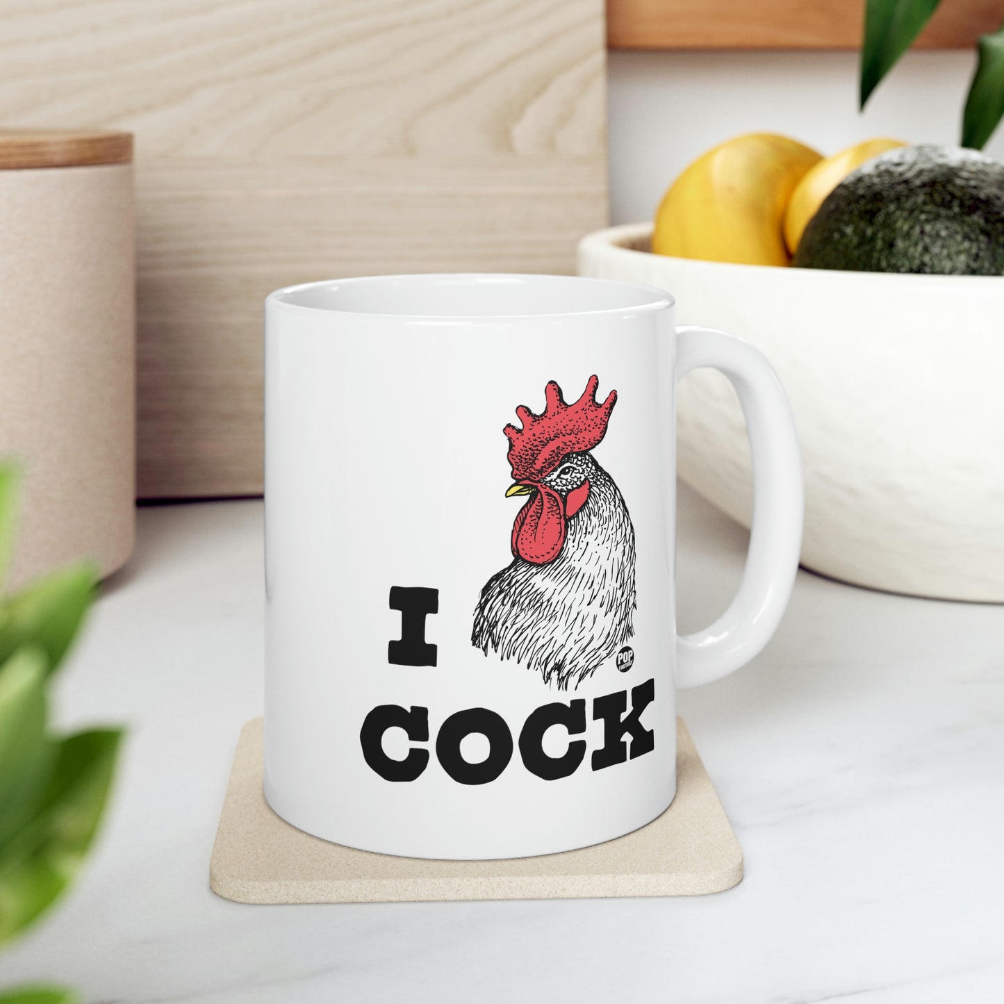 I LOVE COCK! ROOSTER COFFEE MUG