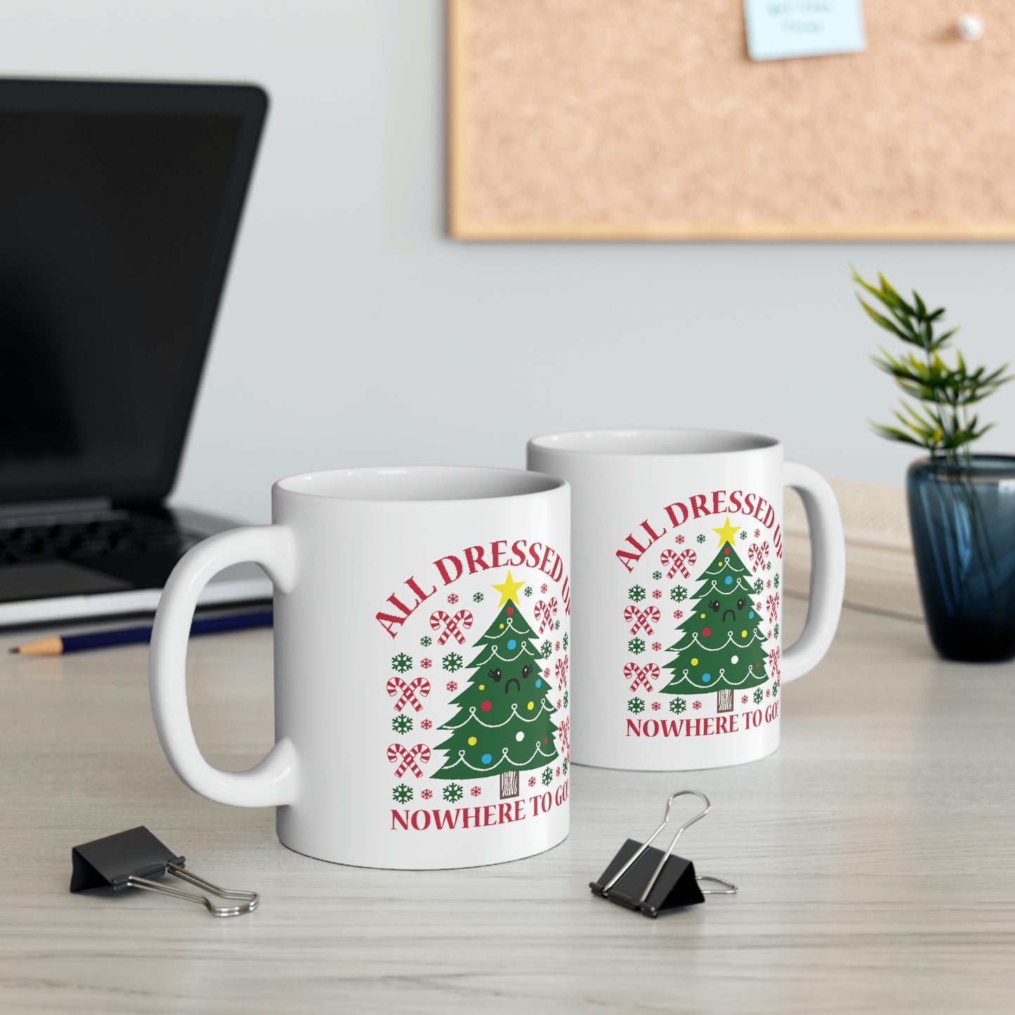 ALL DRESSED UP X-MAS TREE - 11 Oz COFFEE MUG