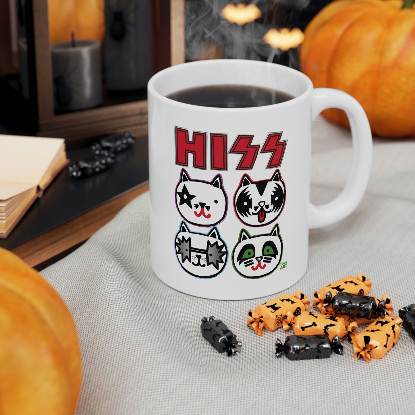 HISS KISS COFFEE MUG