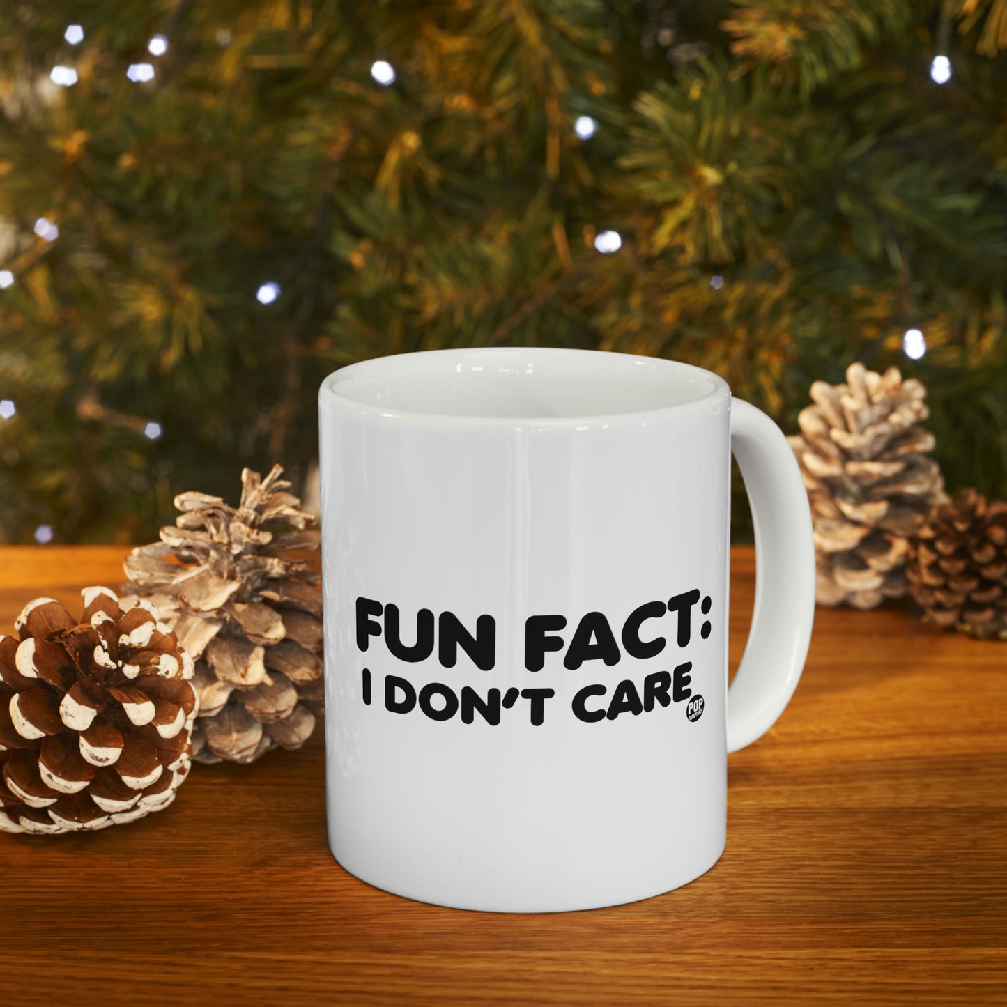 FUN FACT: I DON'T CARE COFFEE MUG