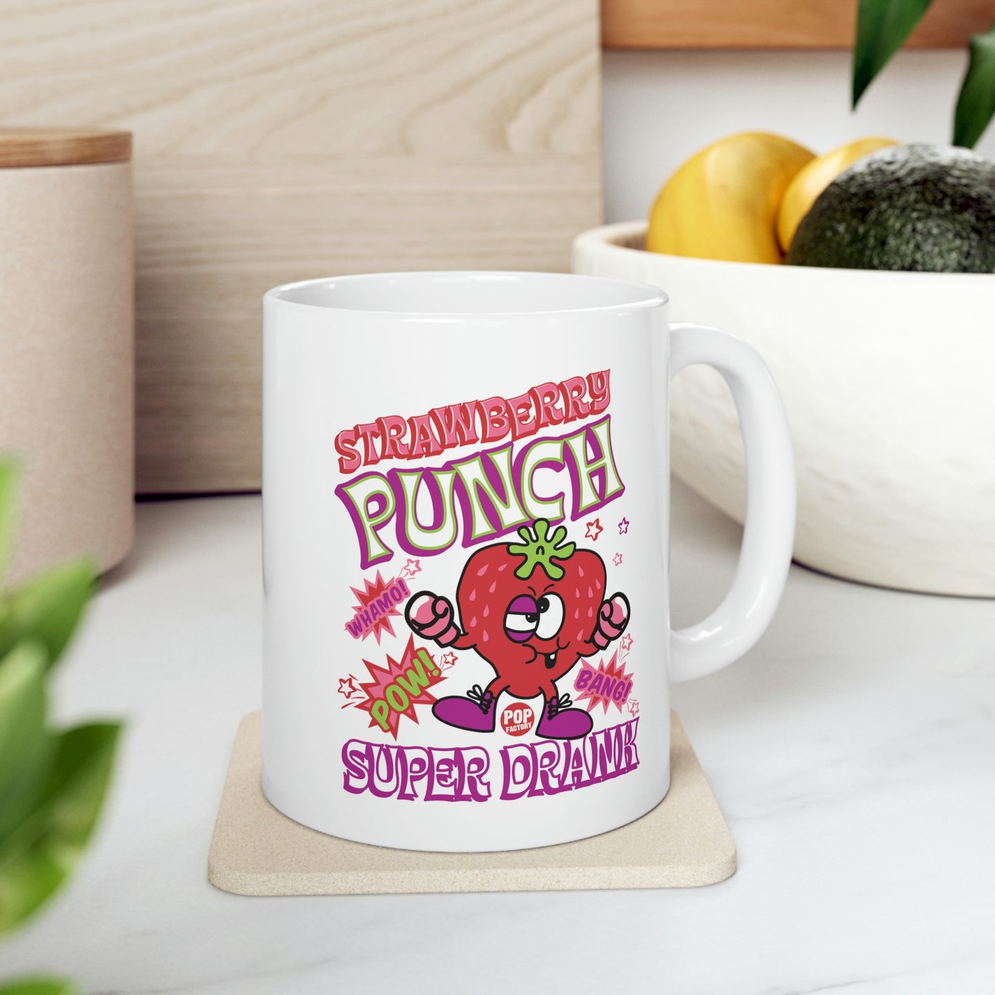 FUNSHINE-STRAWBERRY PUNCH SUPER DRANK COFFEE MUG