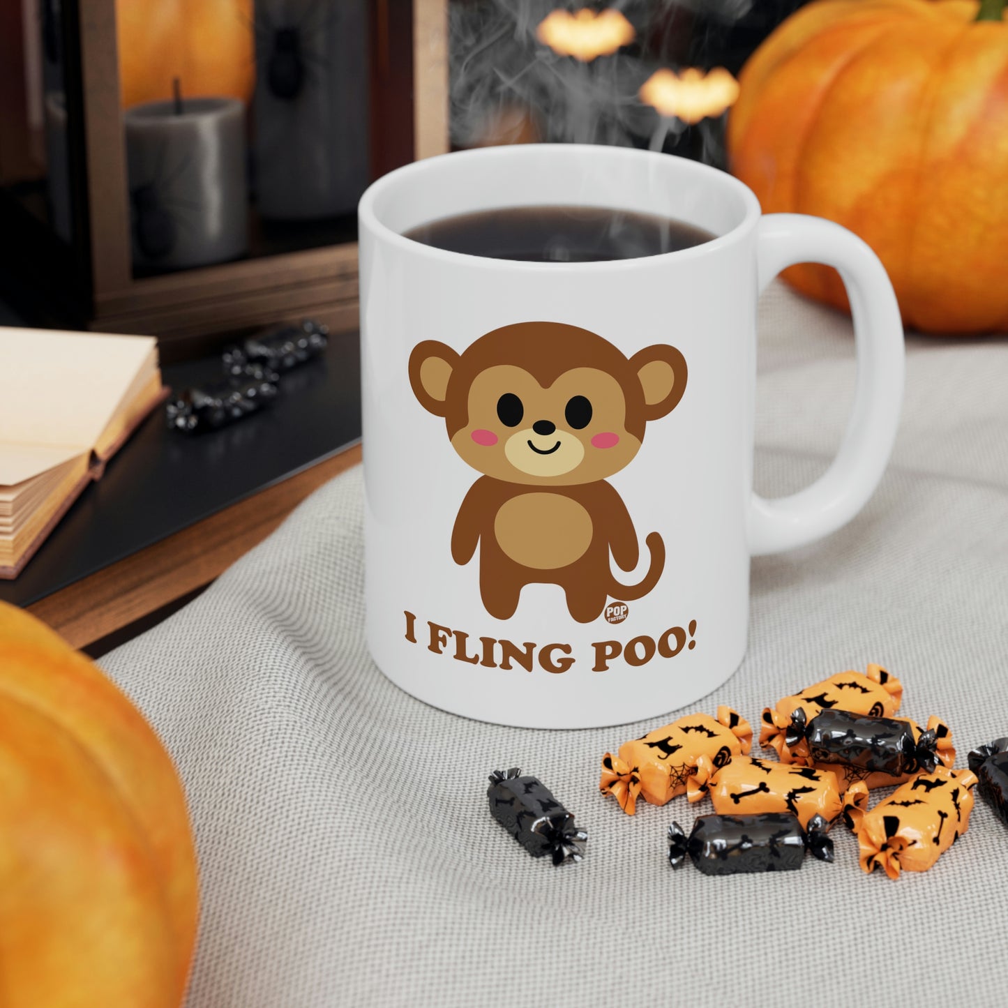 I FLING POO!  MONKEY COFFEE MUG