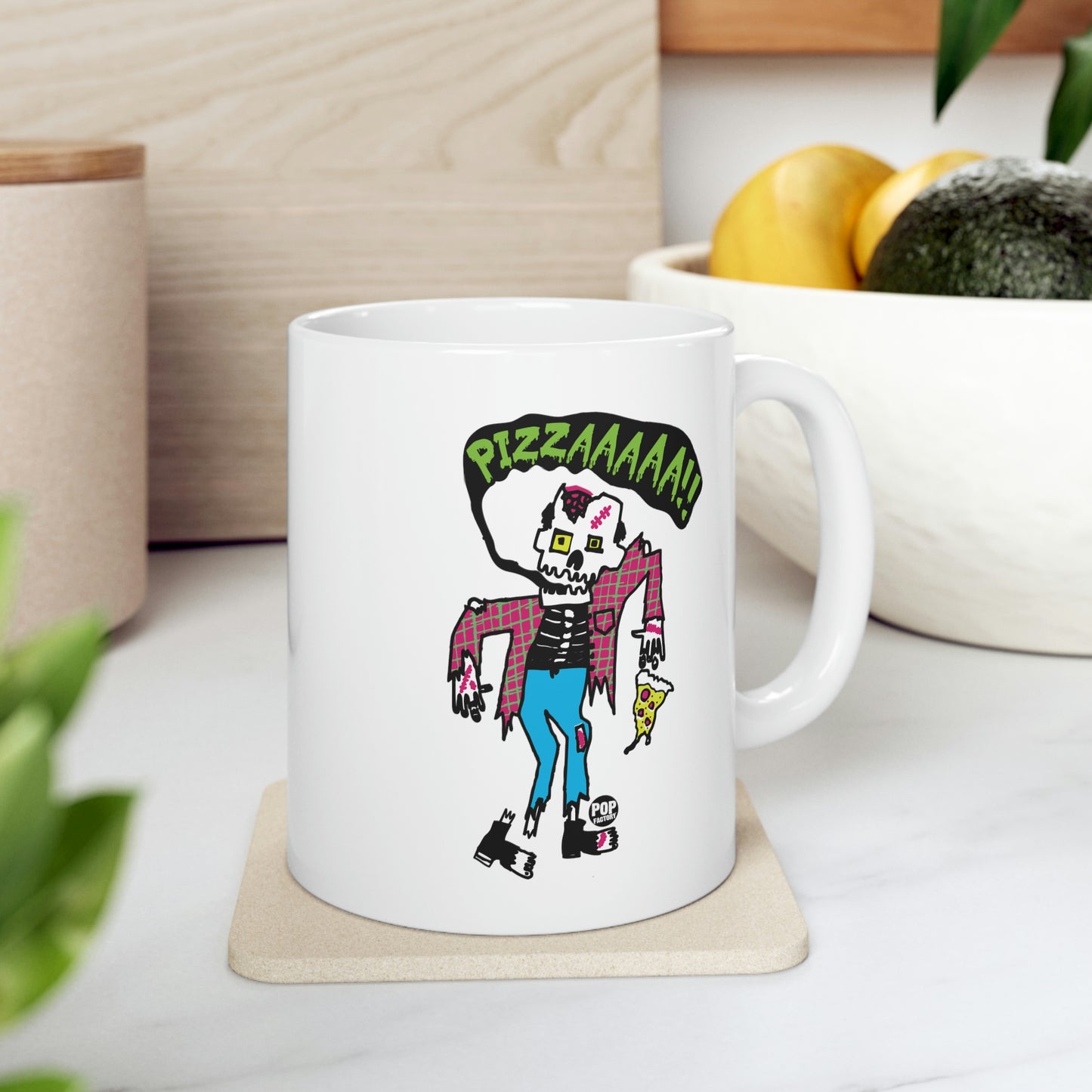 PIZZZZZA ZOMBIE COFFEE MUG