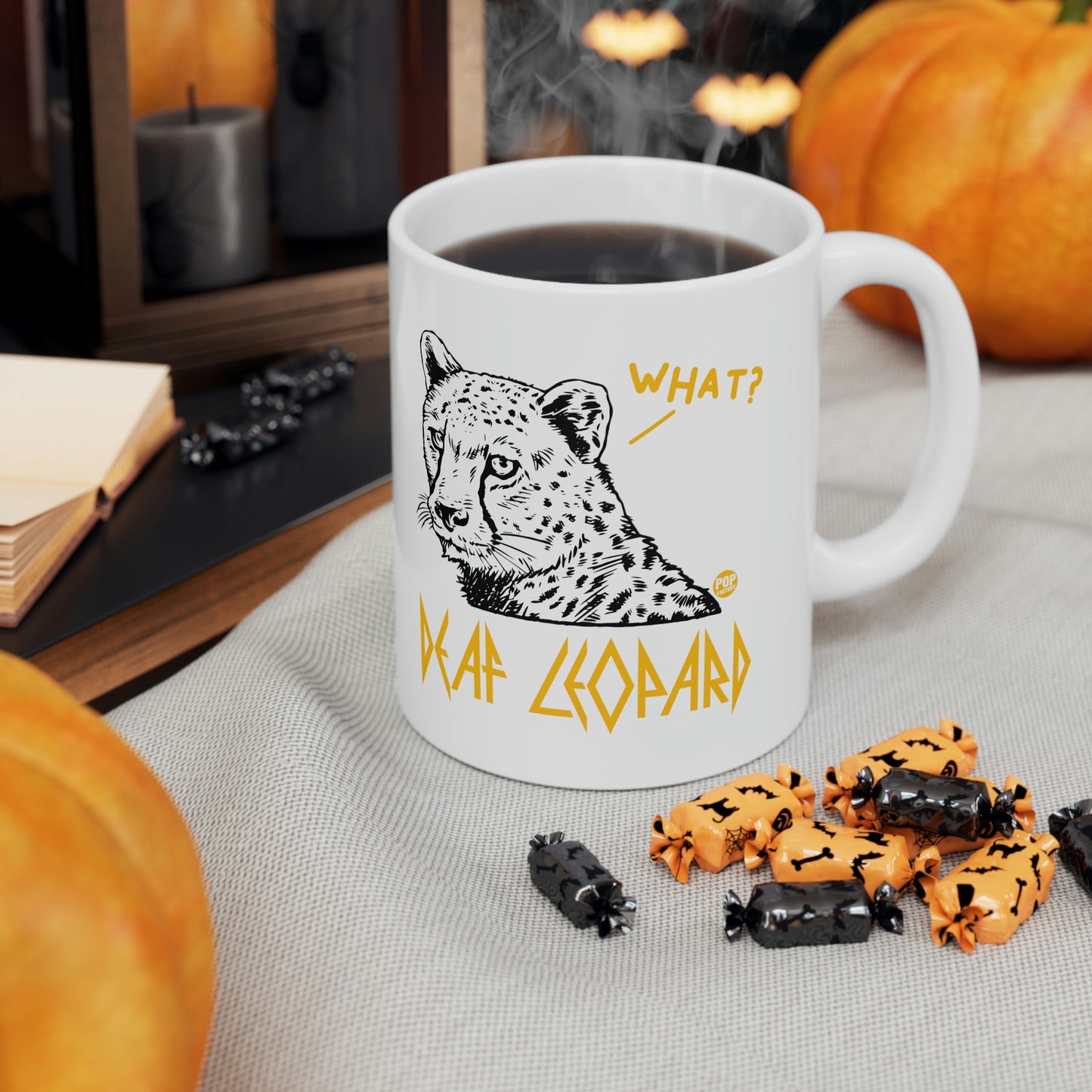 DEAF LEOPARD REALISTIC COFFEE MUG