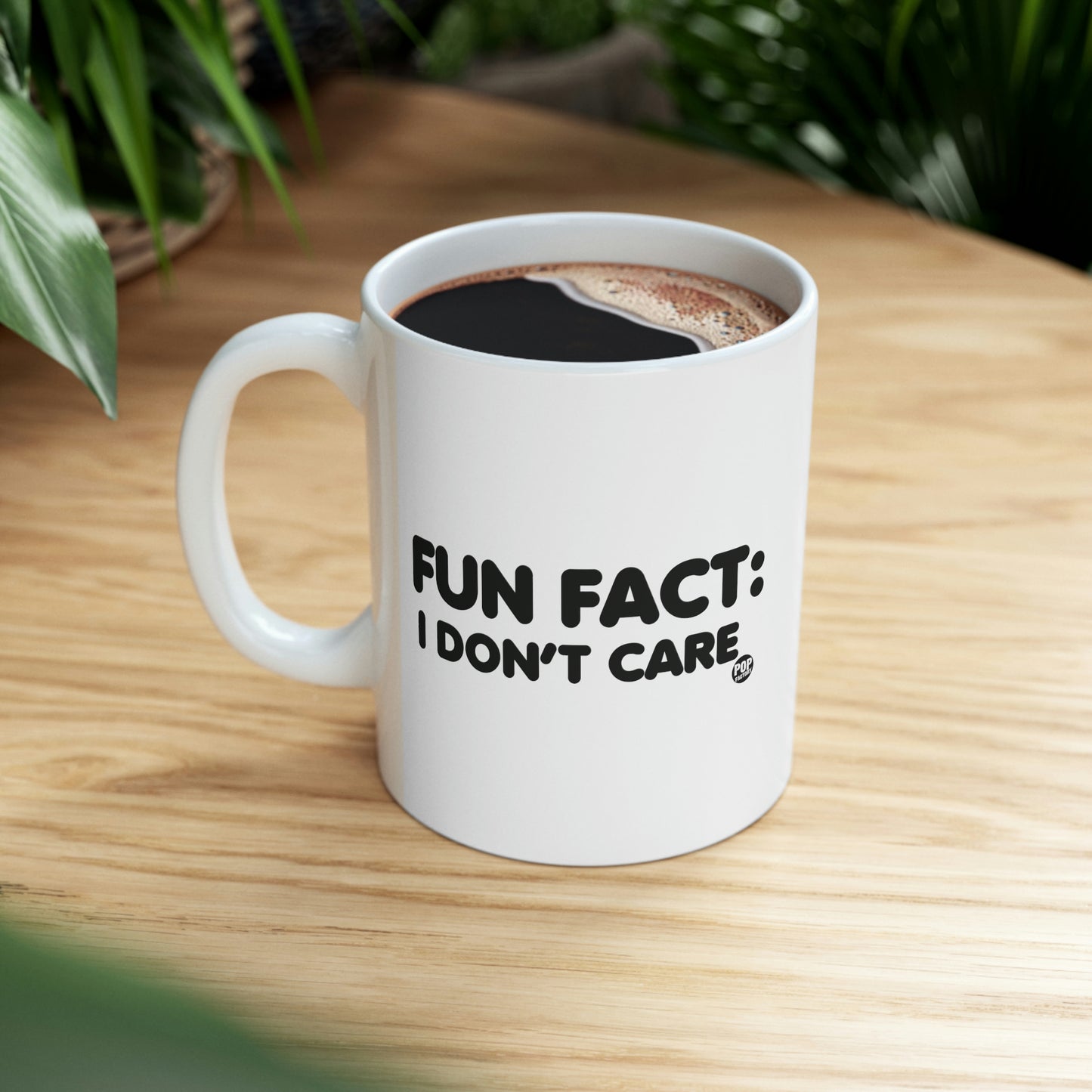 FUN FACT: I DON'T CARE COFFEE MUG