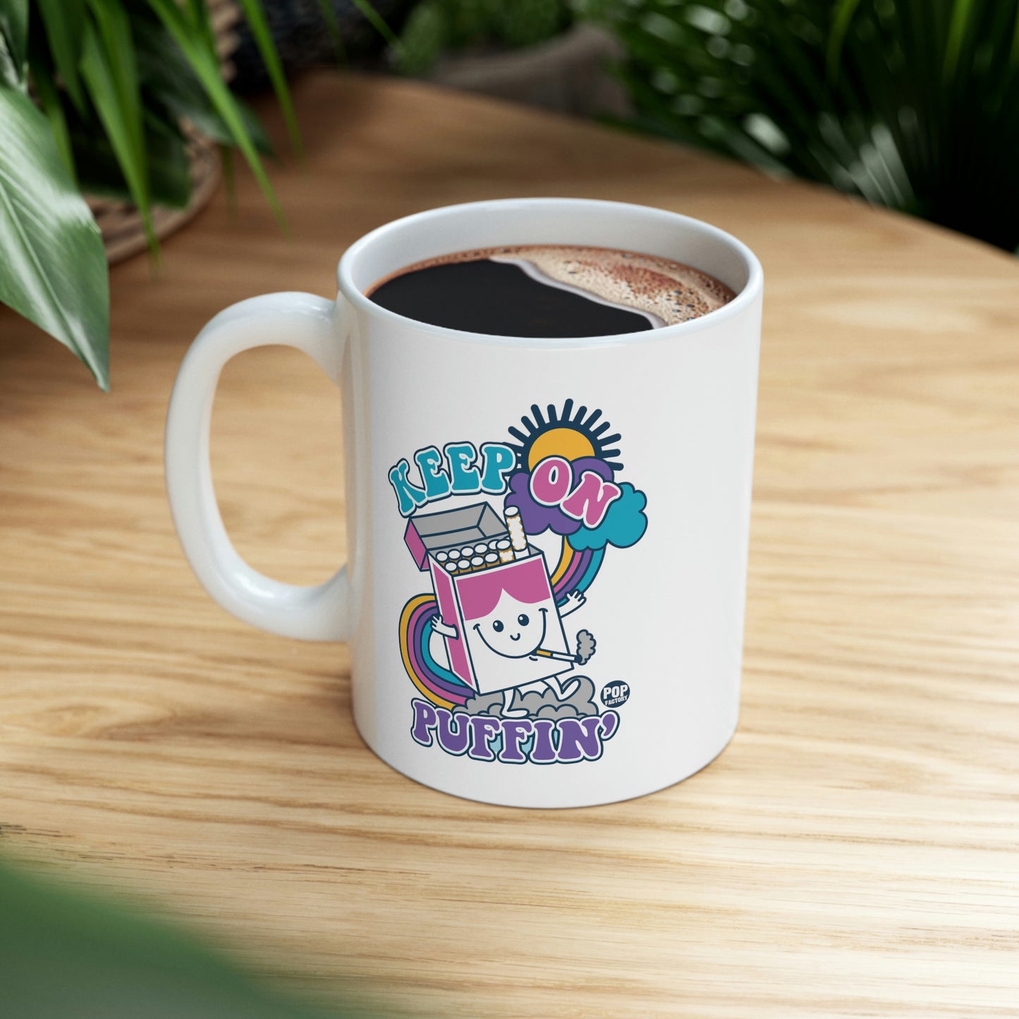 Funshine - Keep on Puffin' Coffee Mug