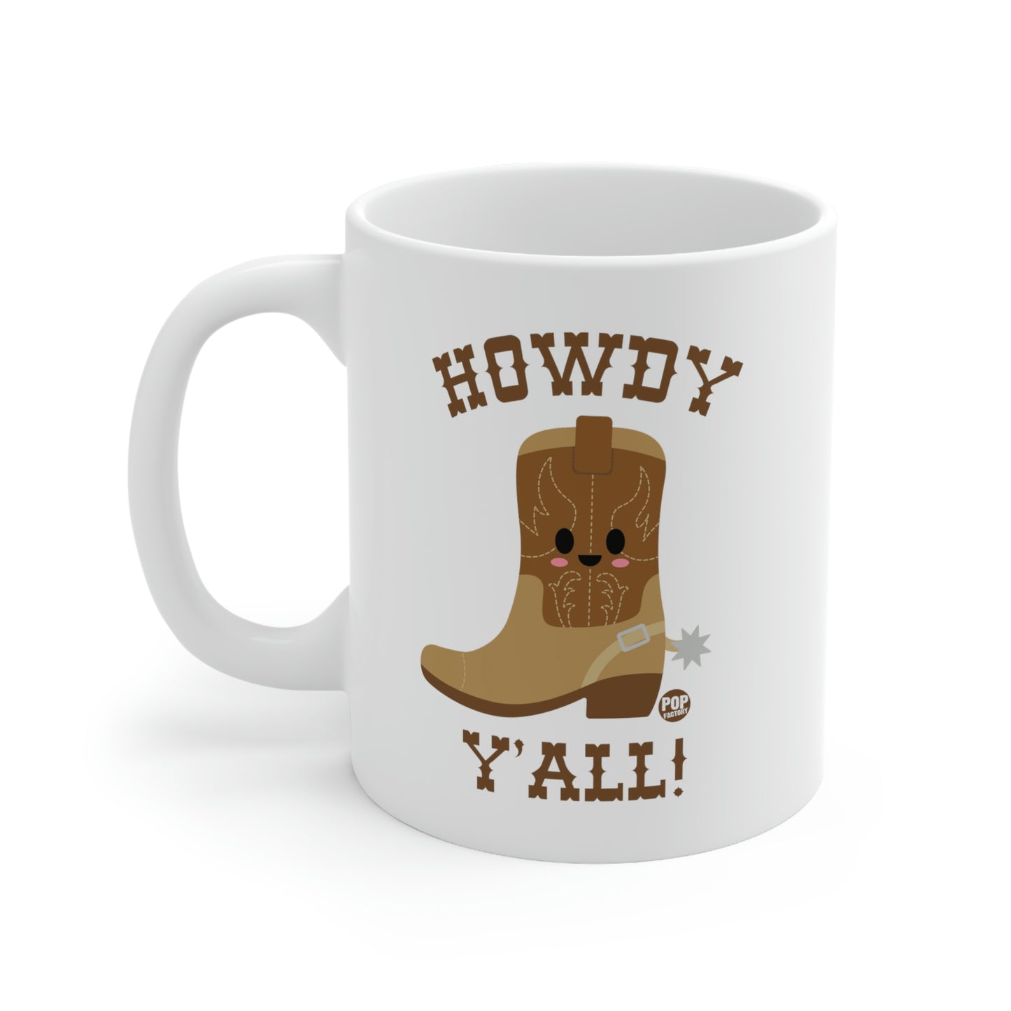 HOWDY Y'ALL BOOT COFFEE MUG