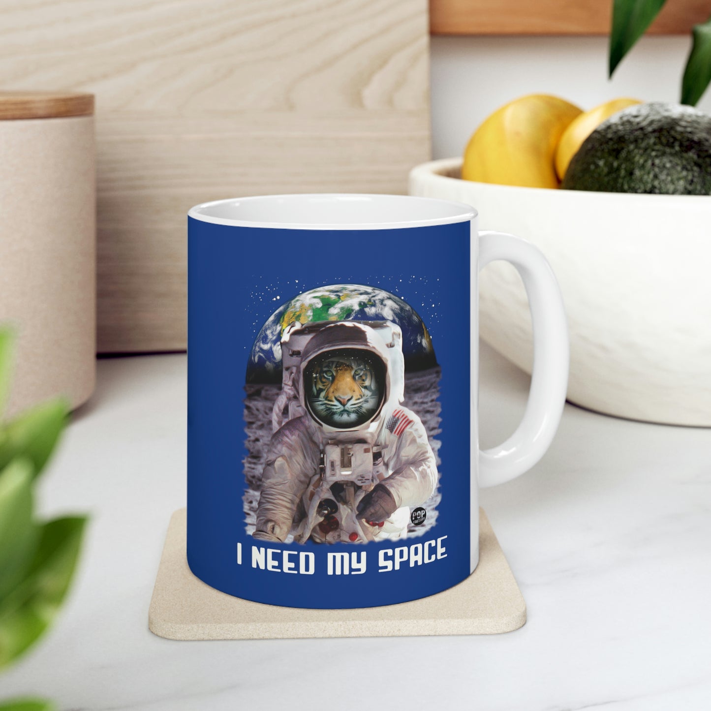 I NEED MY SPACE TIGER COFFEE MUG