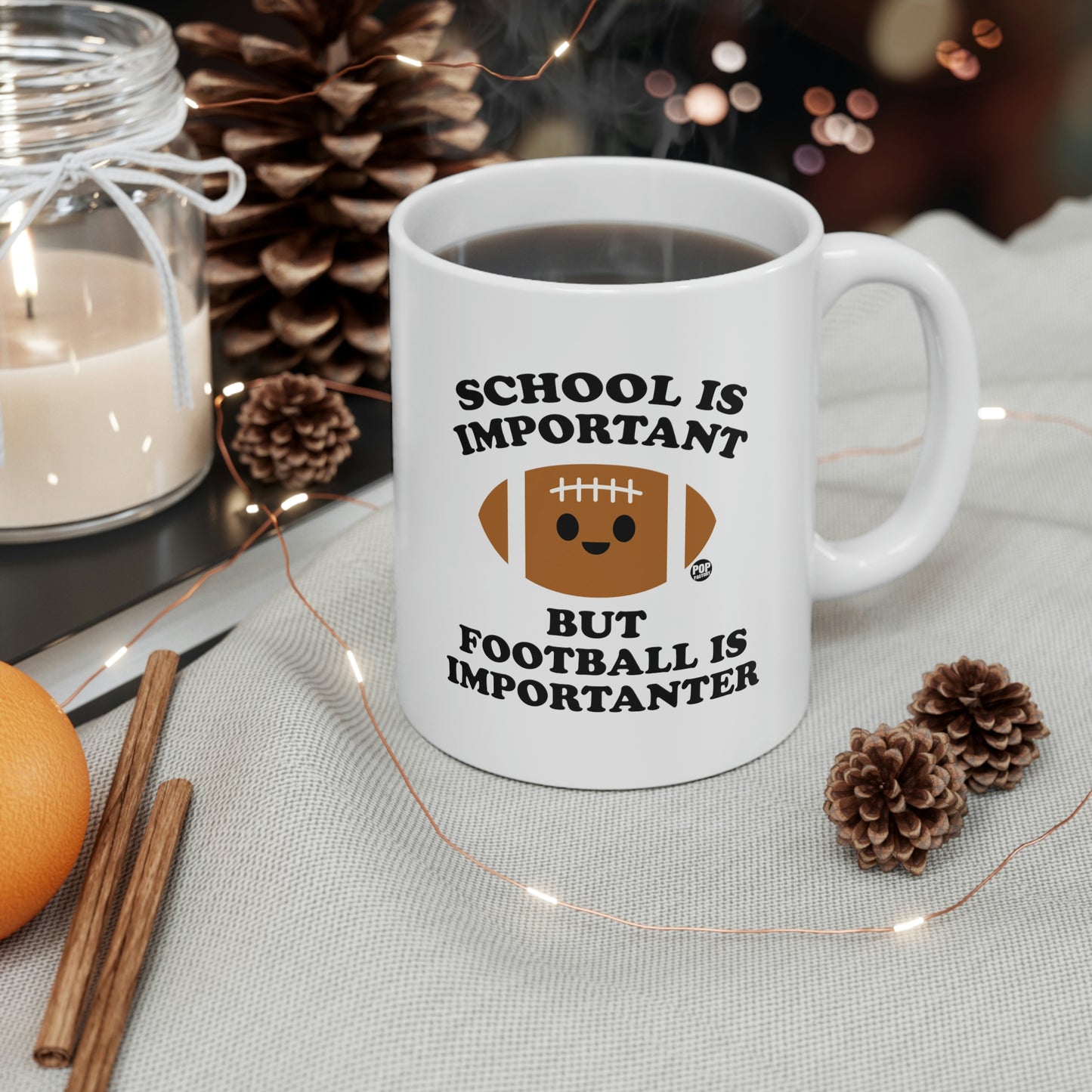 School is Important but Football is Importanter Coffee Mug