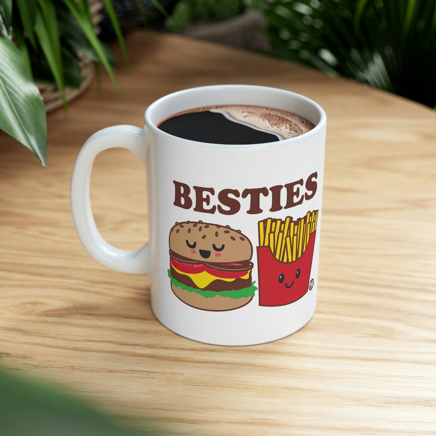 BESTIES BURGER AND FRIES COFFEE MUG