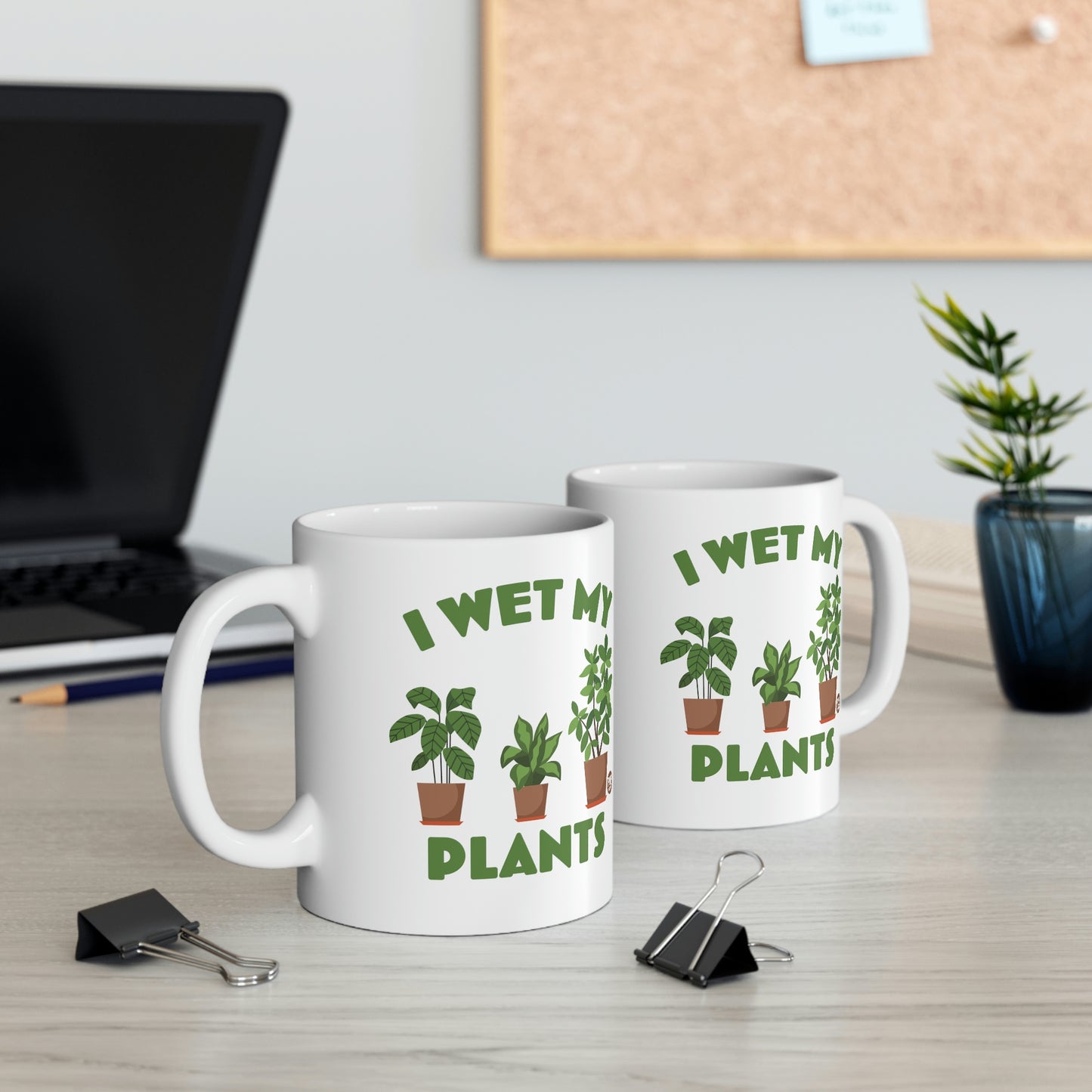 I WET MY PLANTS COFFEE MUG