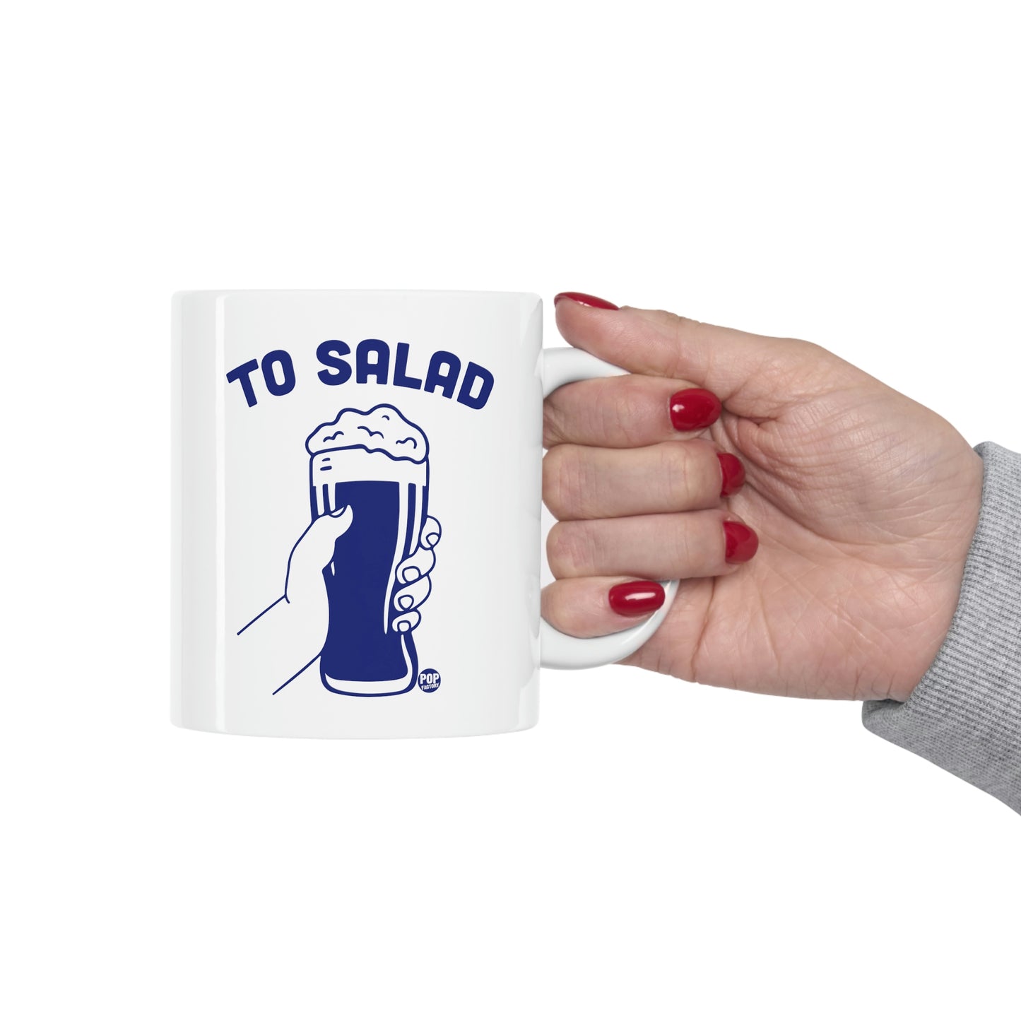 To Salad Beer Toast Mug