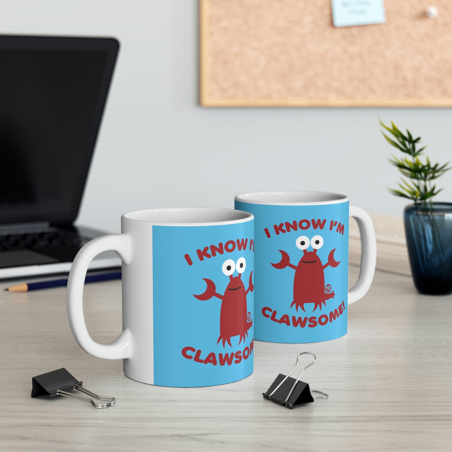 I KNOW I'M CLAWSOME!  LOBSTER COFFEE MUG