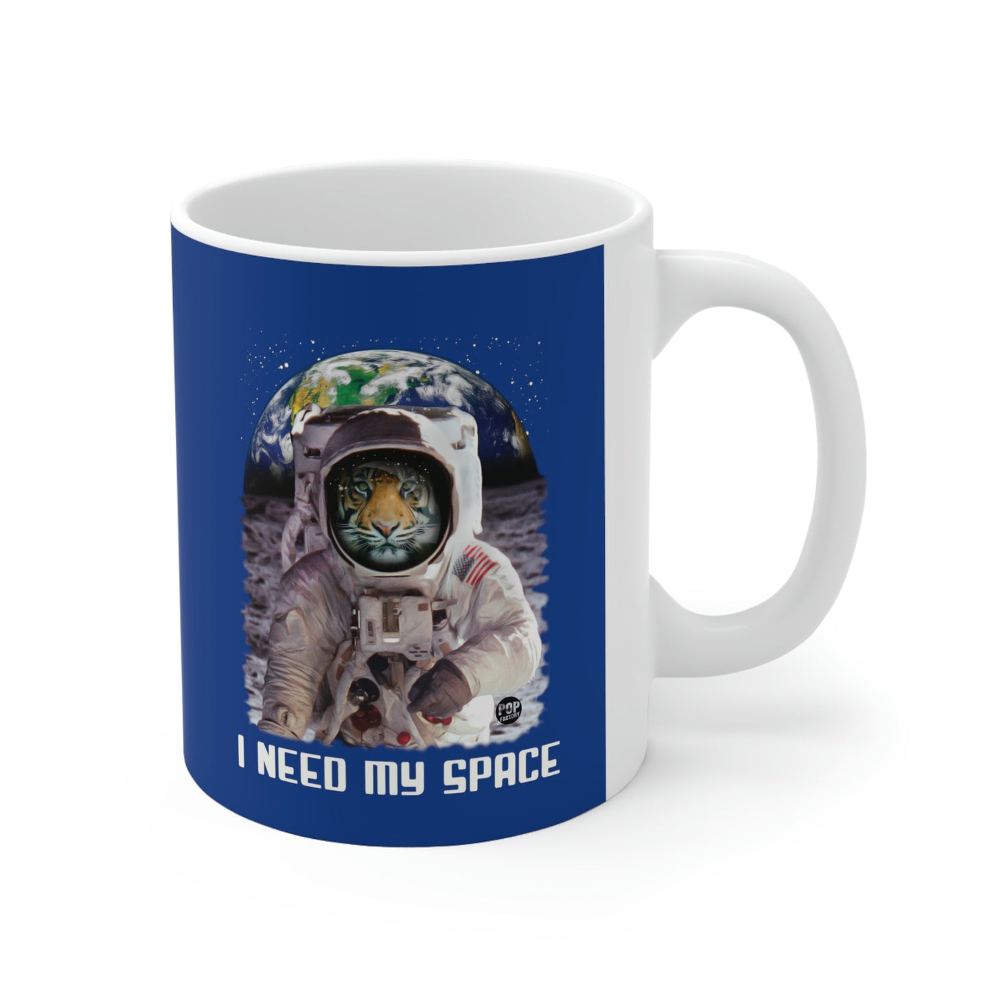 I NEED MY SPACE TIGER COFFEE MUG