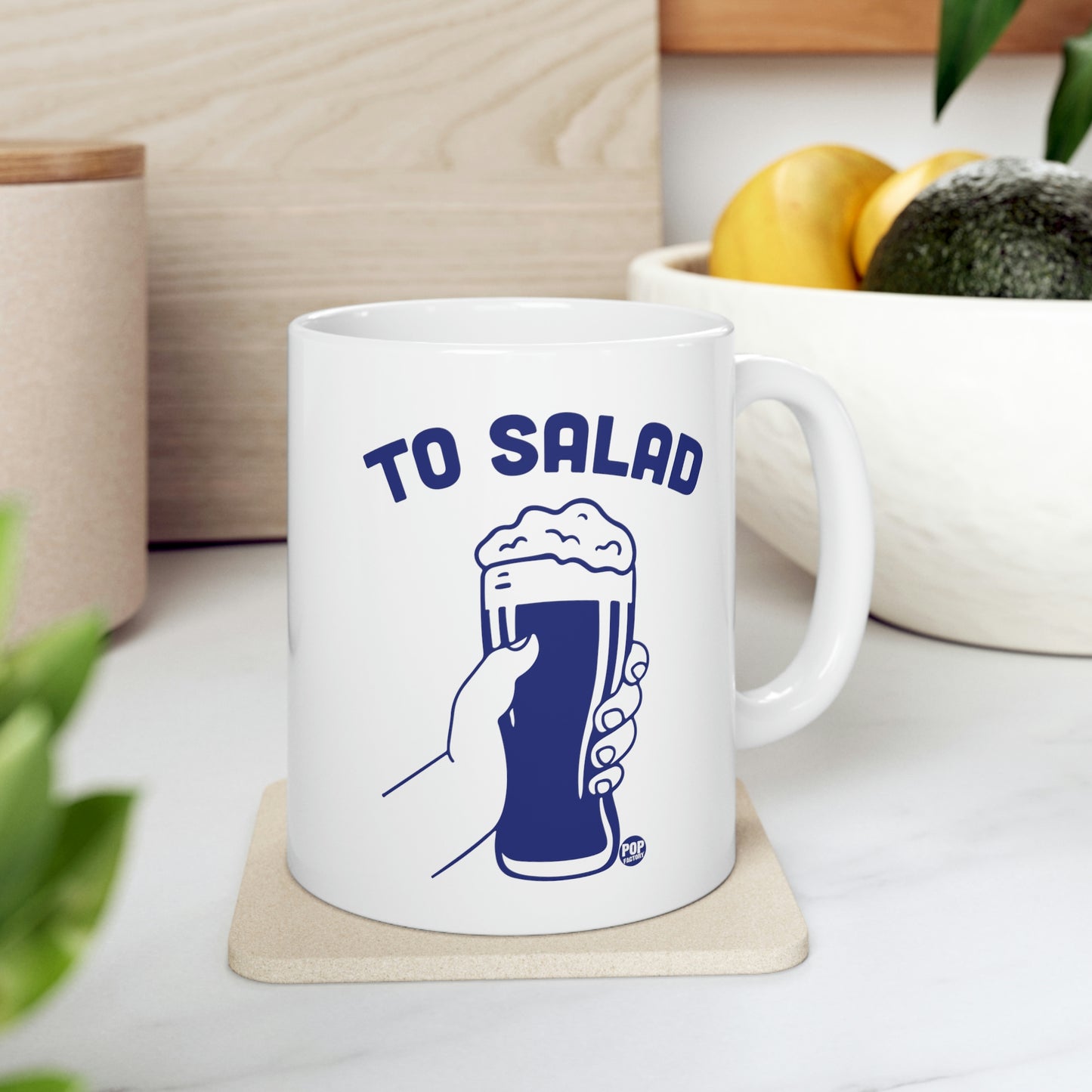 To Salad Beer Toast Mug