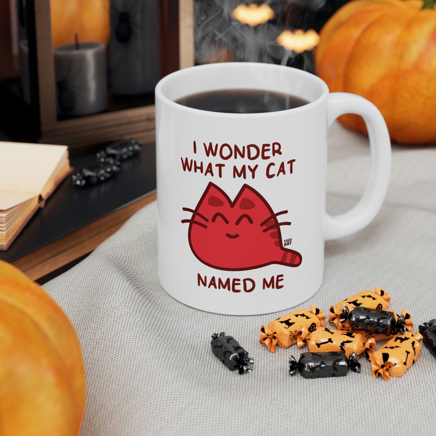 Wonder What My Cat Named Me Mug