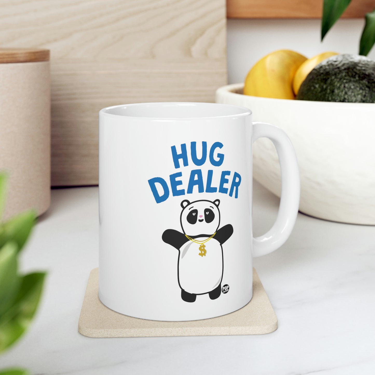 HUG DEALER PANDA COFFEE MUG