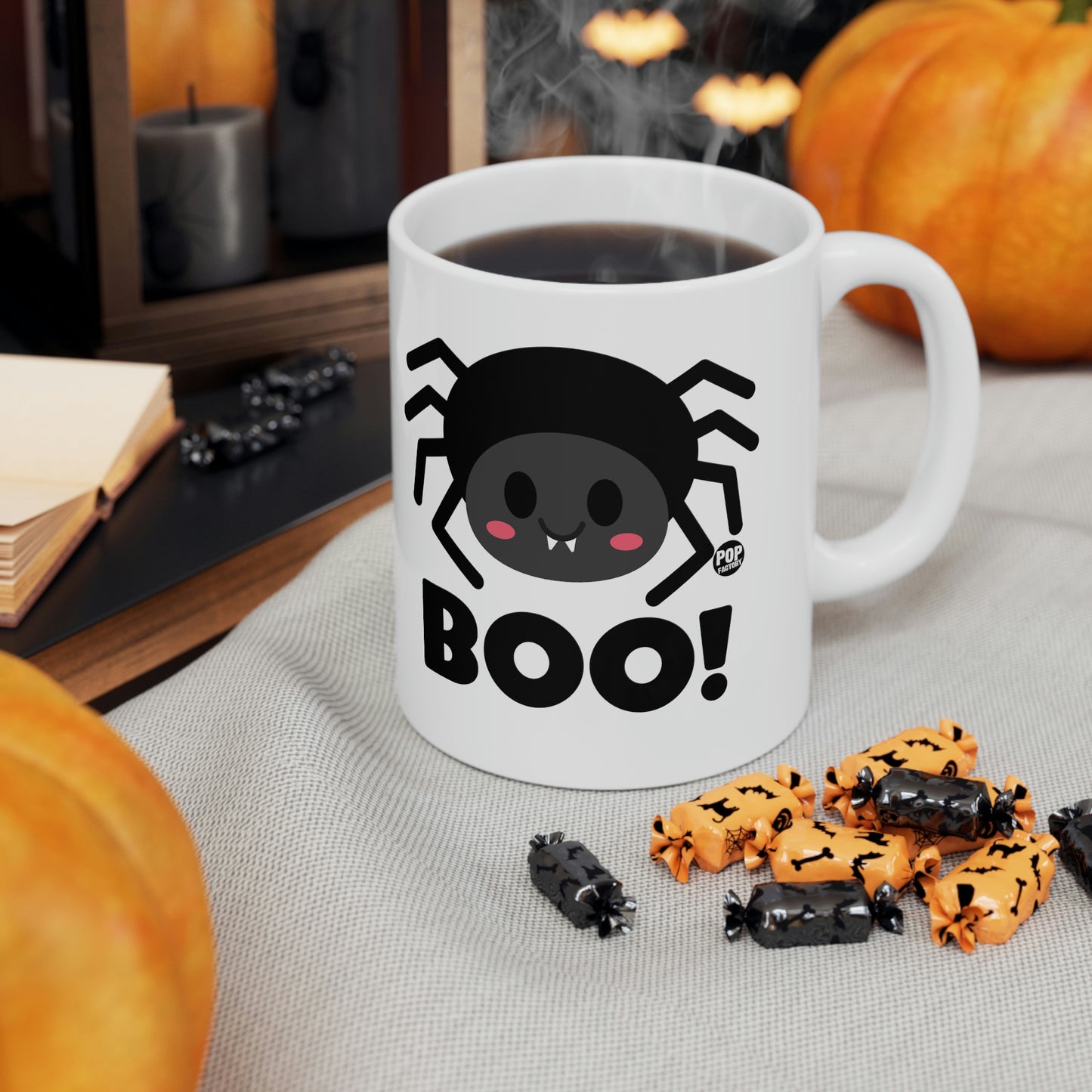 BOO SPIDER COFFEE MUG