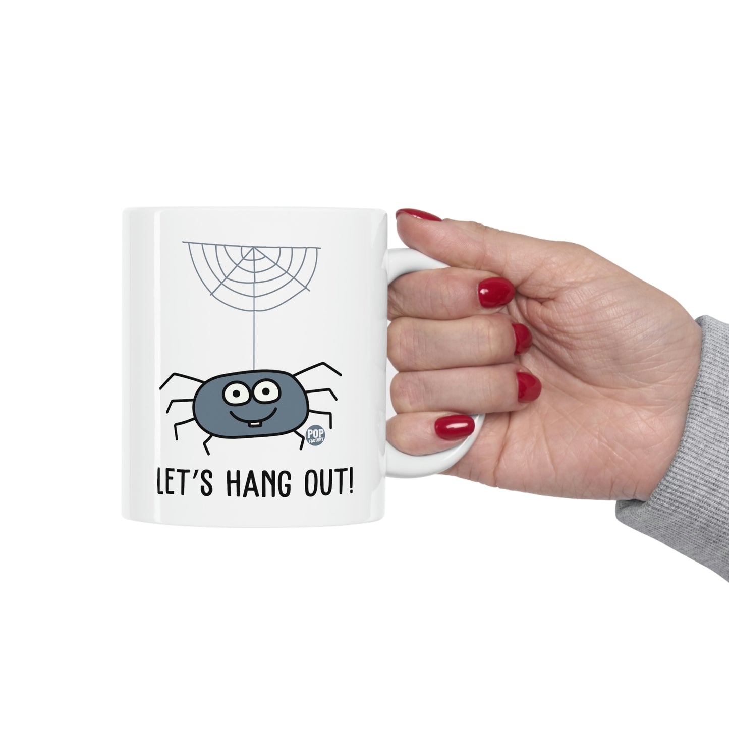 Let's Hang Out Spider Coffee Mug