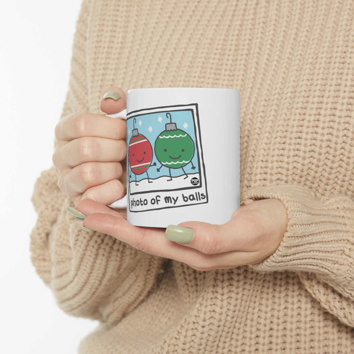 PHOTO OF MY BALLS CHRISTMAS COFFEE MUG