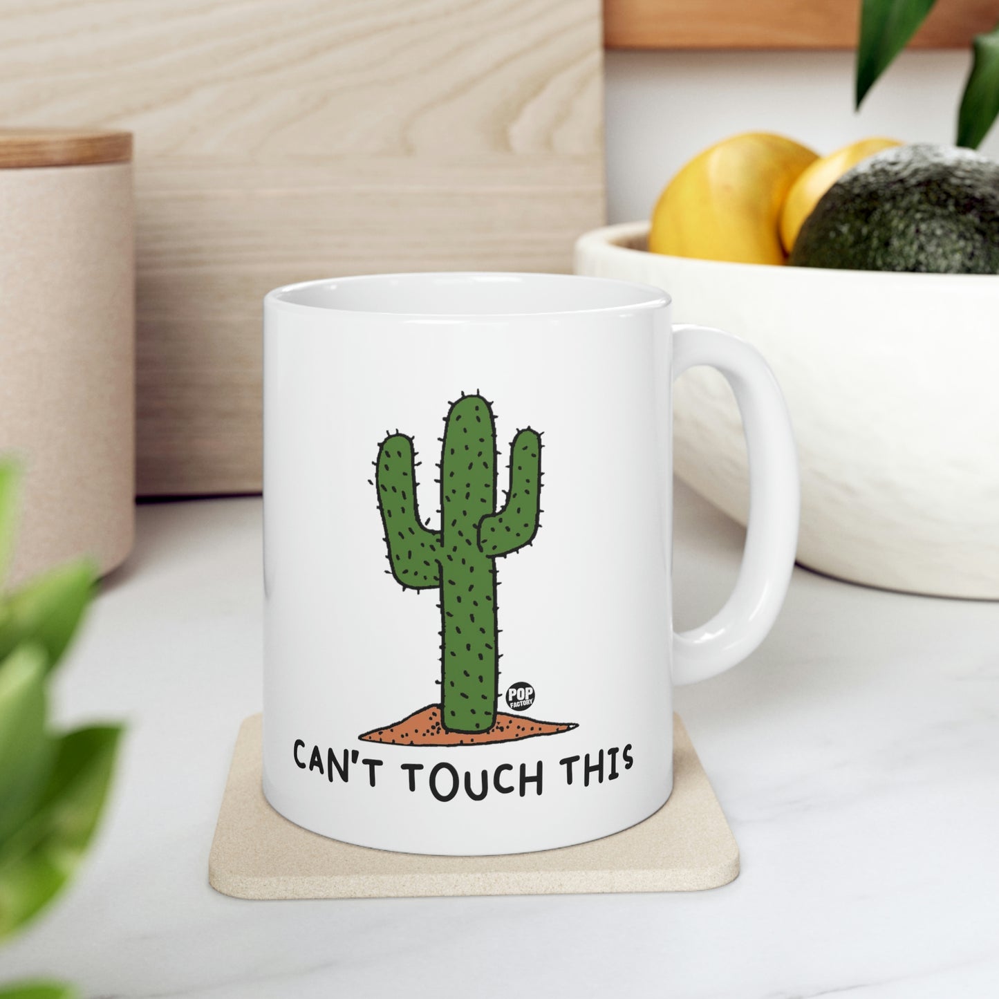 CAN'T TOUCH THIS CACTUS COFFEE MUG