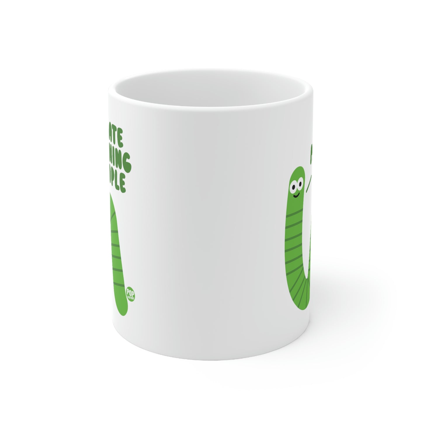 I HATE MORNING PEOPLE WORM COFFEE MUG