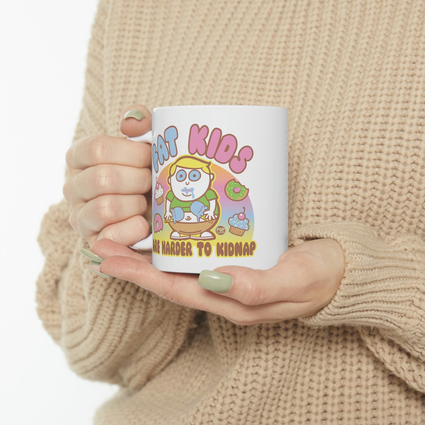 FAT KIDS ARE HARD TO KIDNAP CUTE COFFEE MUG