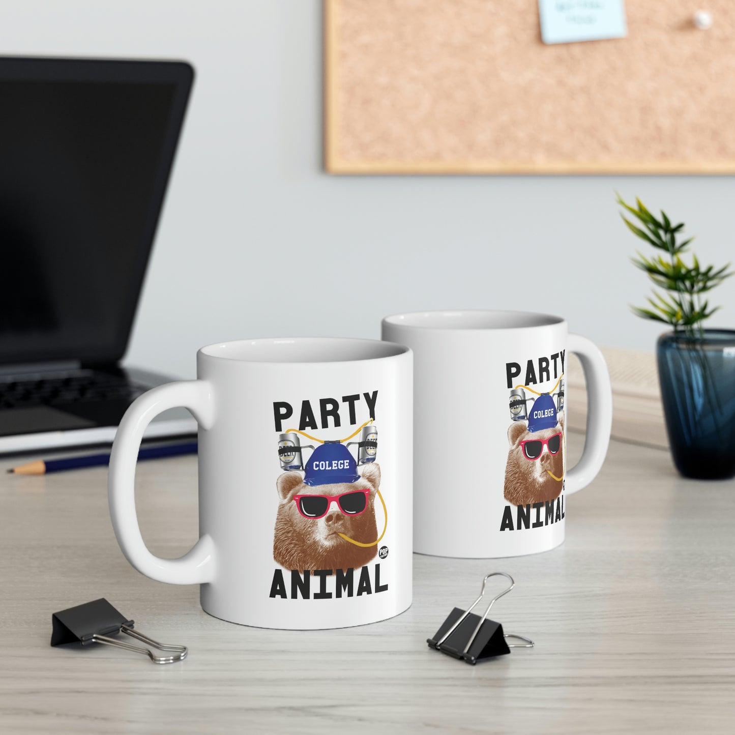 PARTY ANIMAL BEAR  COFFEE MUG