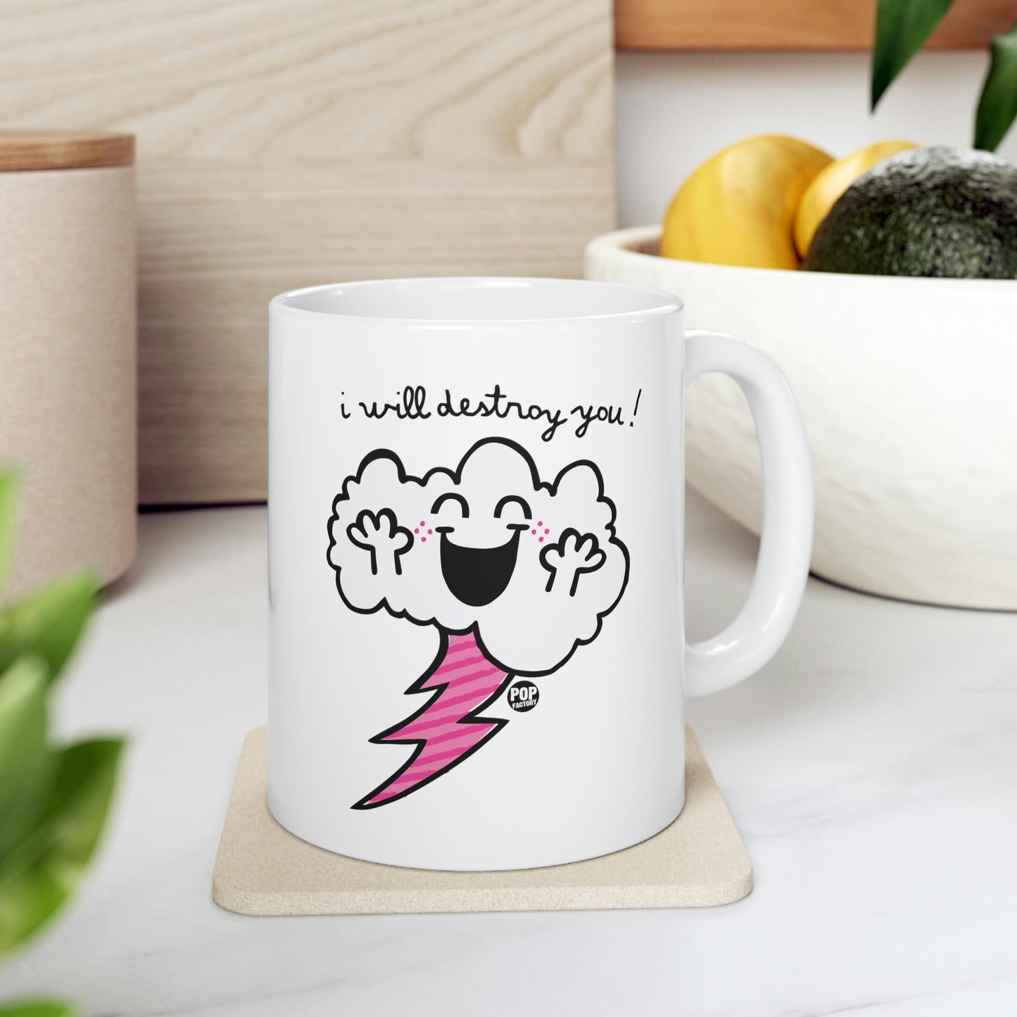 I WILL DESTROY YOU!  CLOUD COFFEE MUG