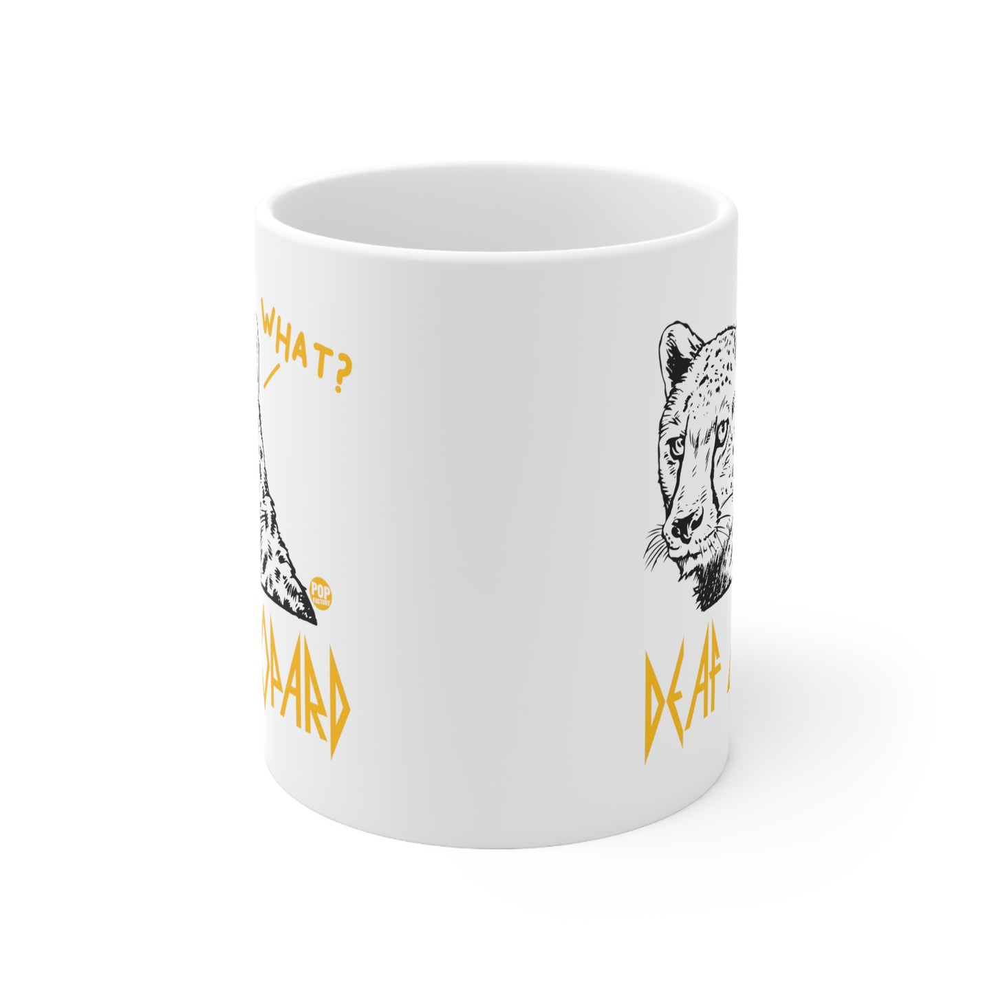 DEAF LEOPARD REALISTIC COFFEE MUG