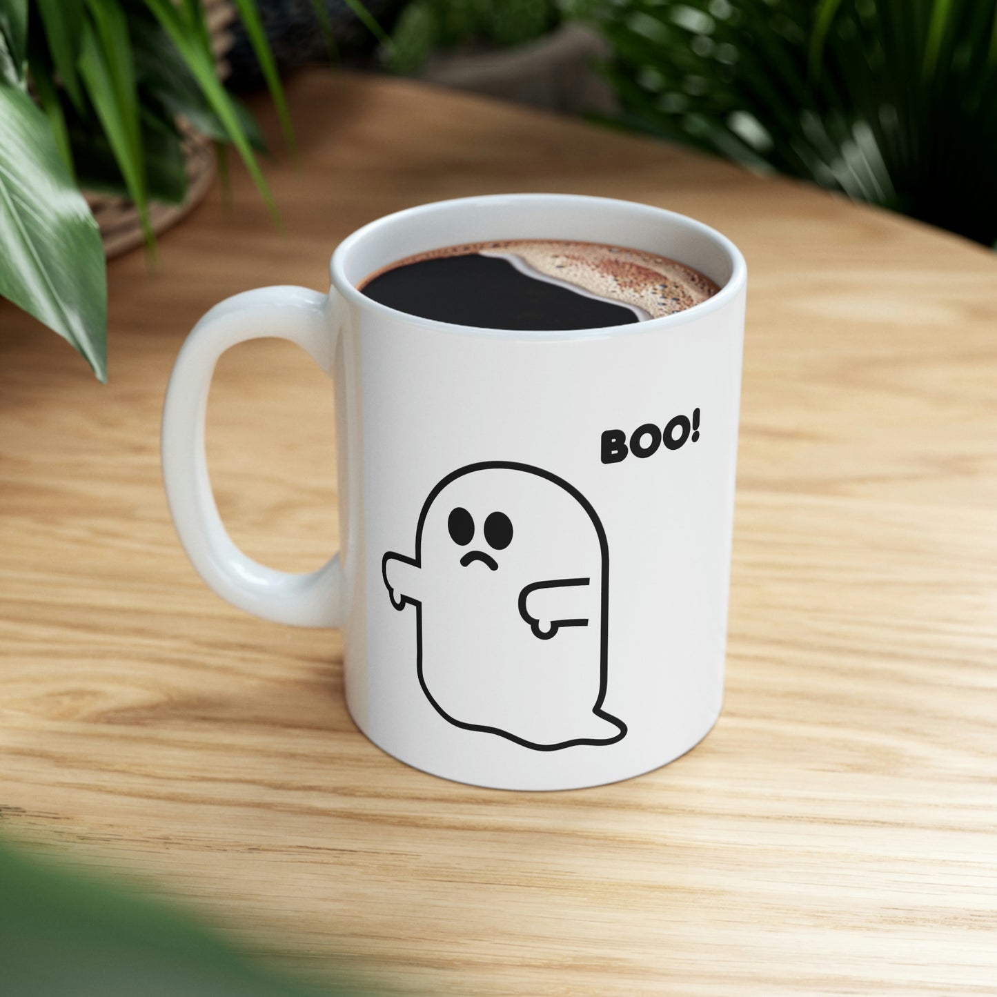 BOO GHOST COFFEE MUG