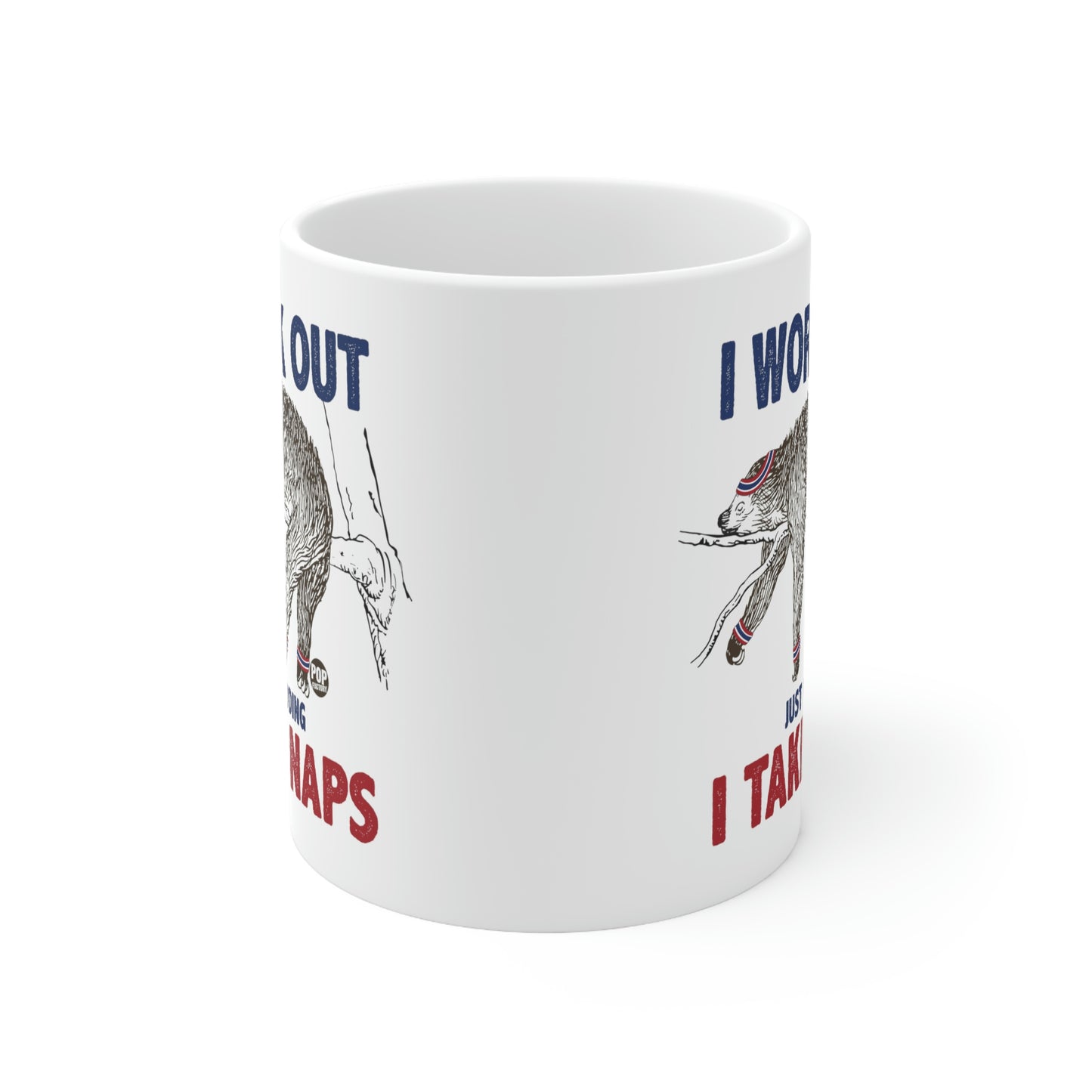 I Work Out Sloth Coffee Mug