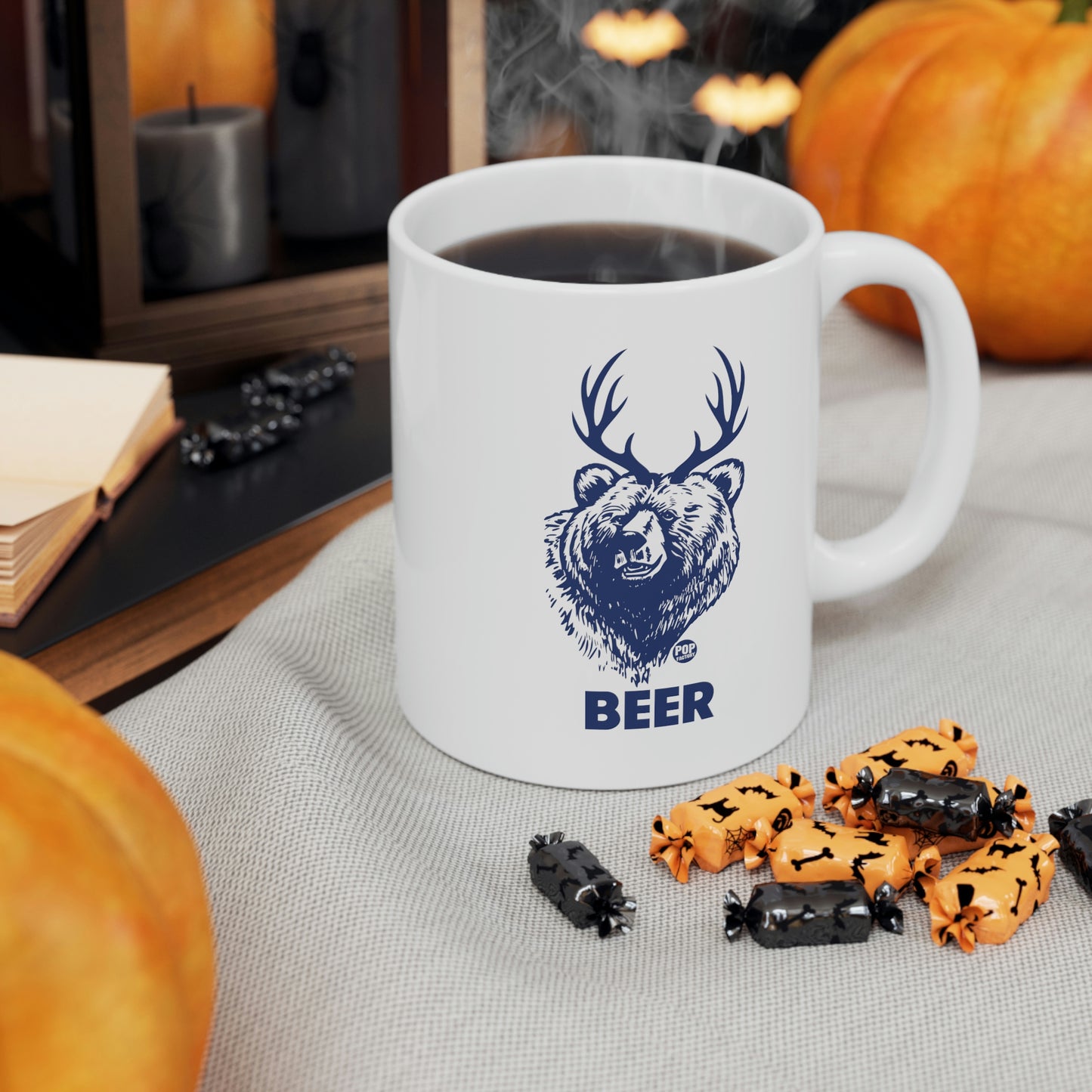 BEER BEAR FACE COFFEE MUG