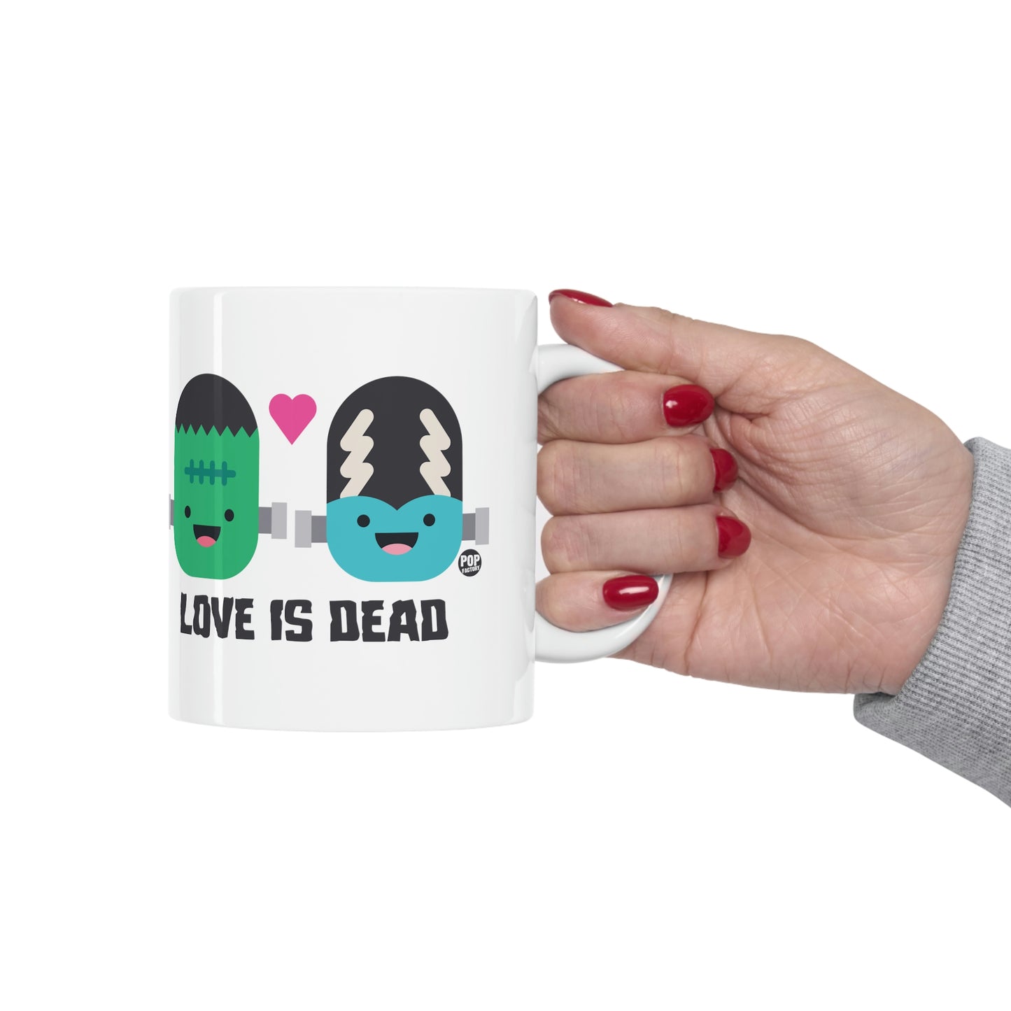 Love Is Dead Frankenstein Coffee Mug