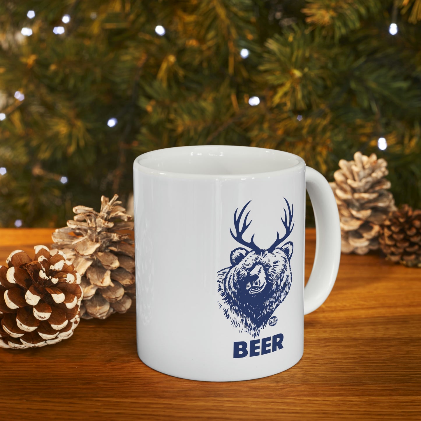 BEER BEAR FACE COFFEE MUG