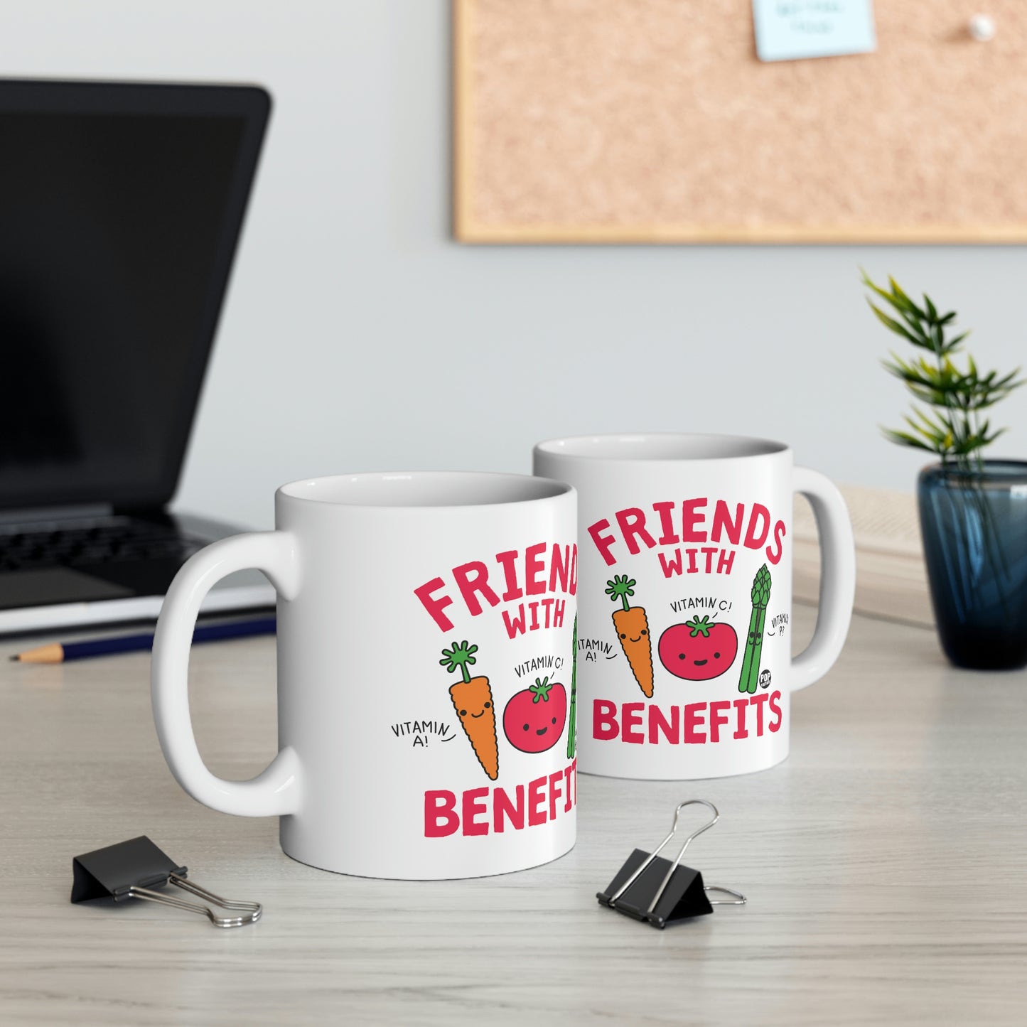 FRIENDS WITH BENEFITS VEGGIES COFFEE MUG