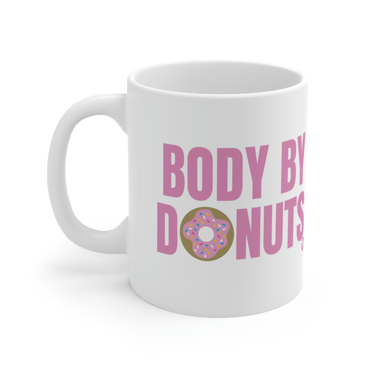 BODY BY DONUTS COFFEE MUG