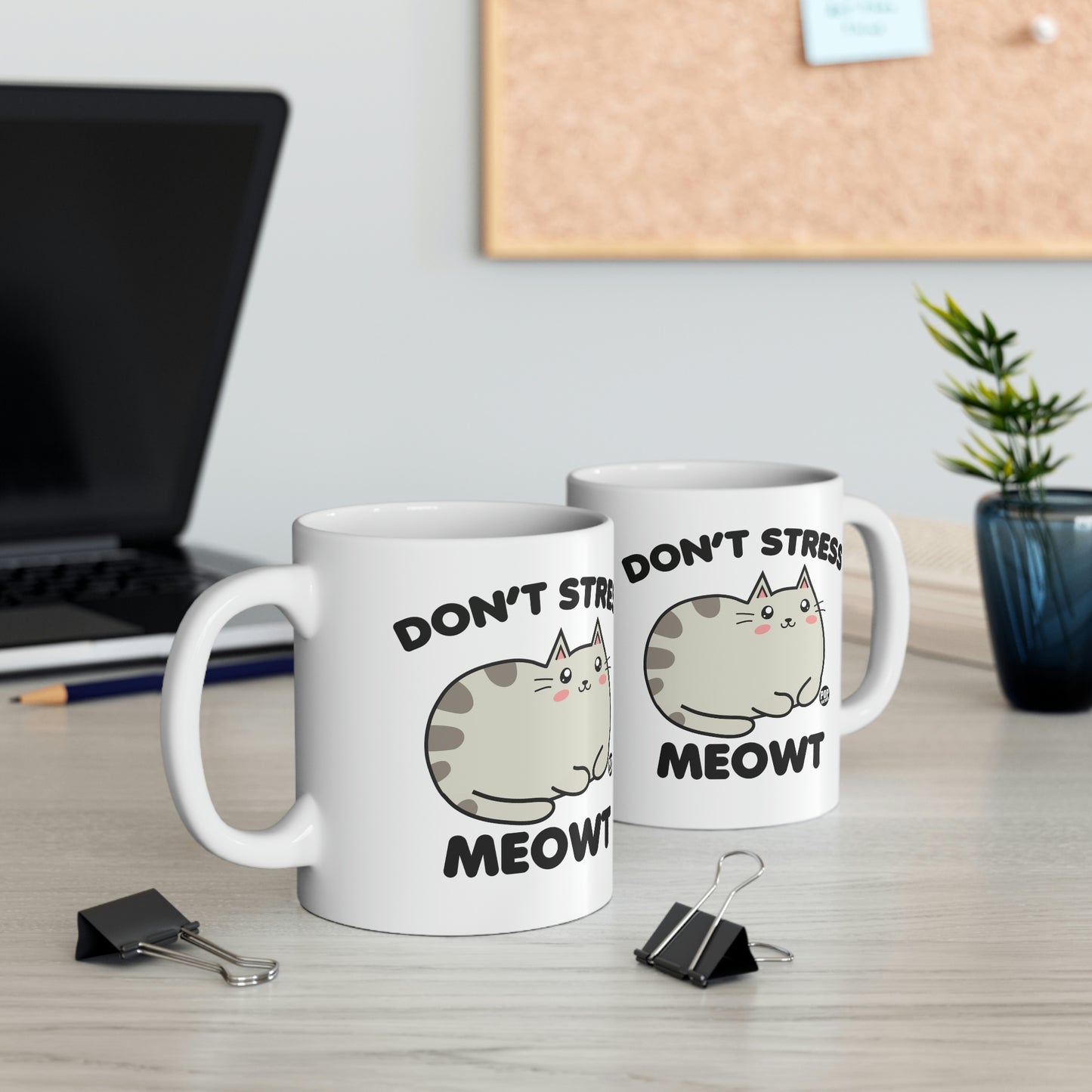 DON'T STRESS MEOWT COFFEE MUG